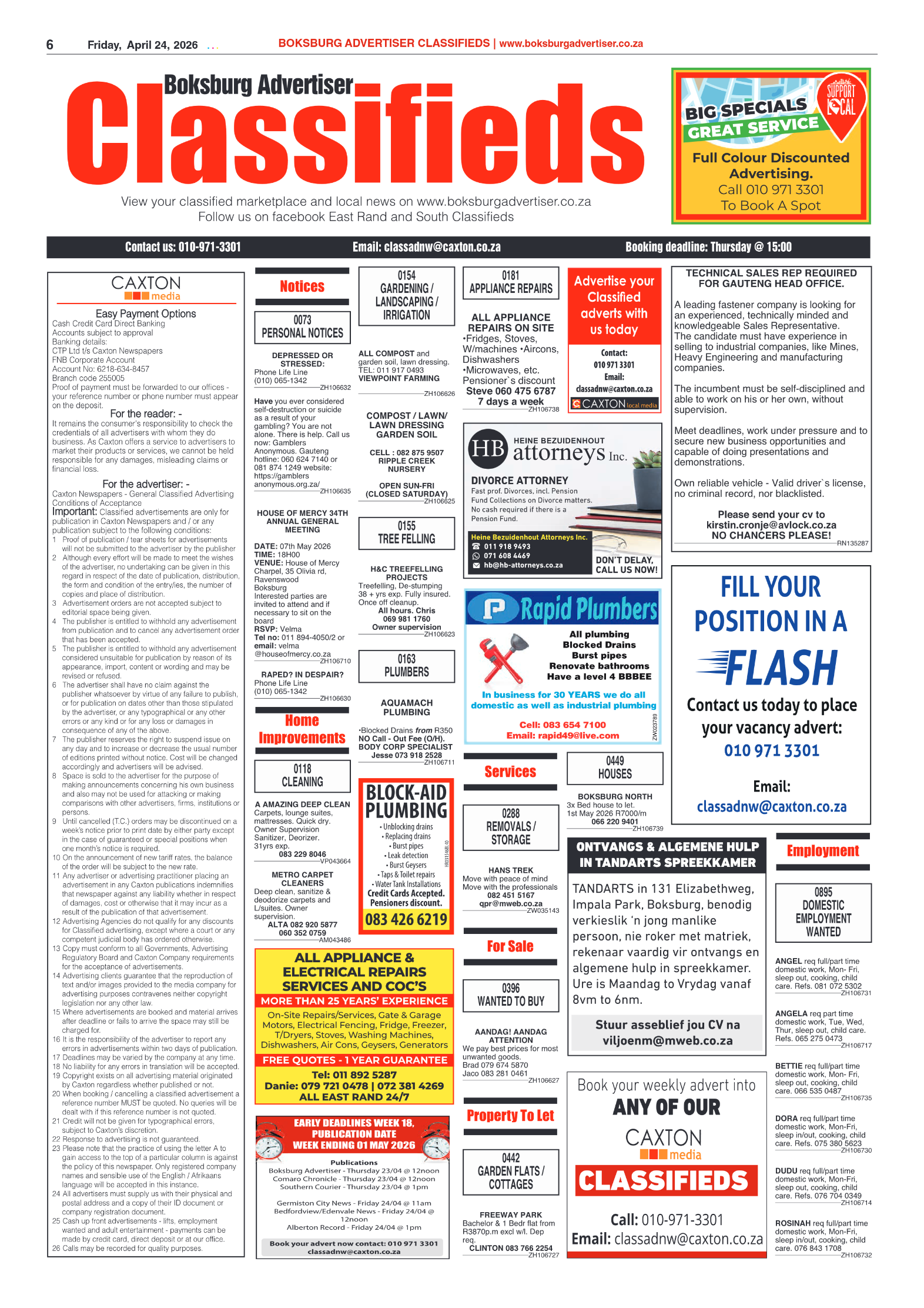Boksburg Advertiser 24 April 2026 page 6