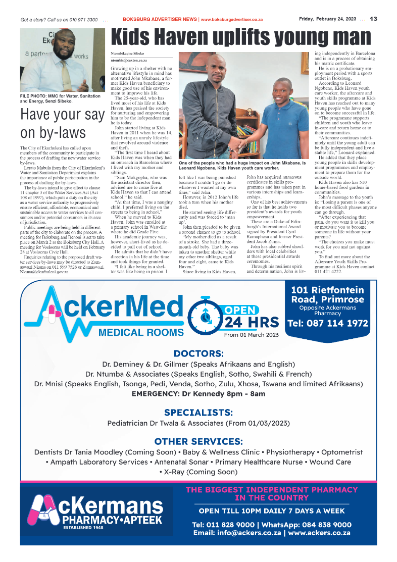 Boksburg Advertiser 24 February 2023 page 13