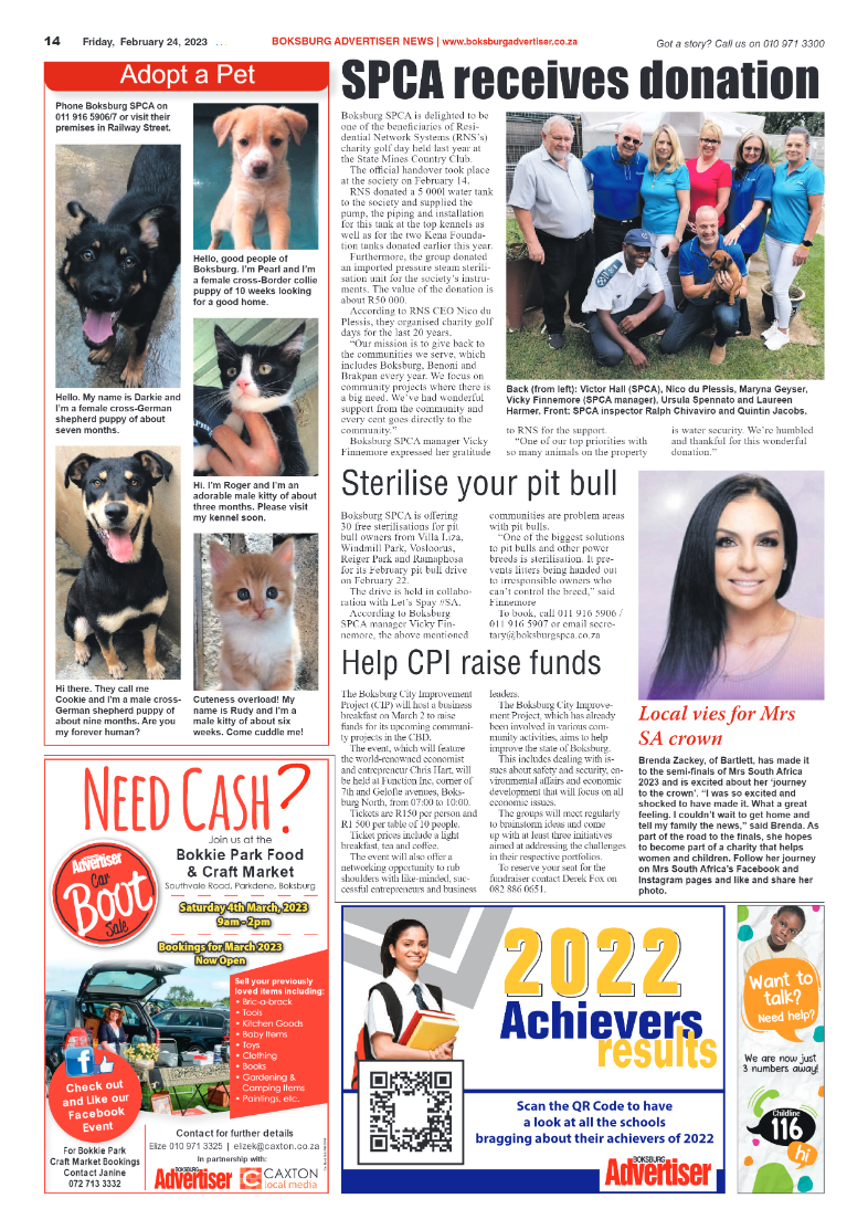 Boksburg Advertiser 24 February 2023 page 14
