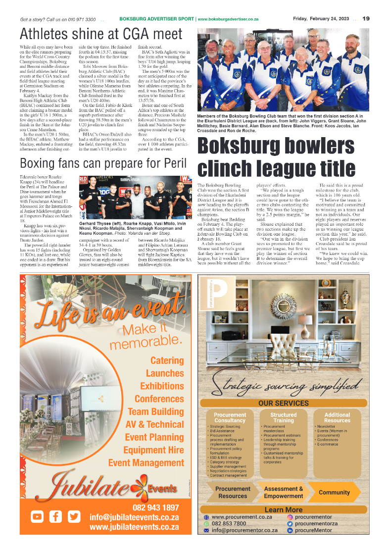 Boksburg Advertiser 24 February 2023 page 19