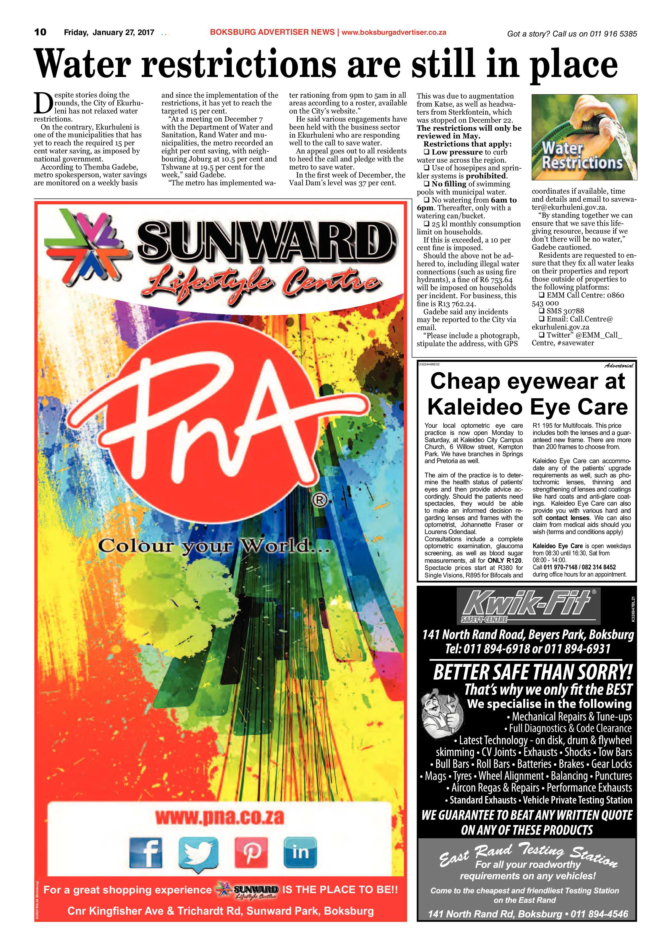 Boksburg Advertiser 24 January 2017 page 10