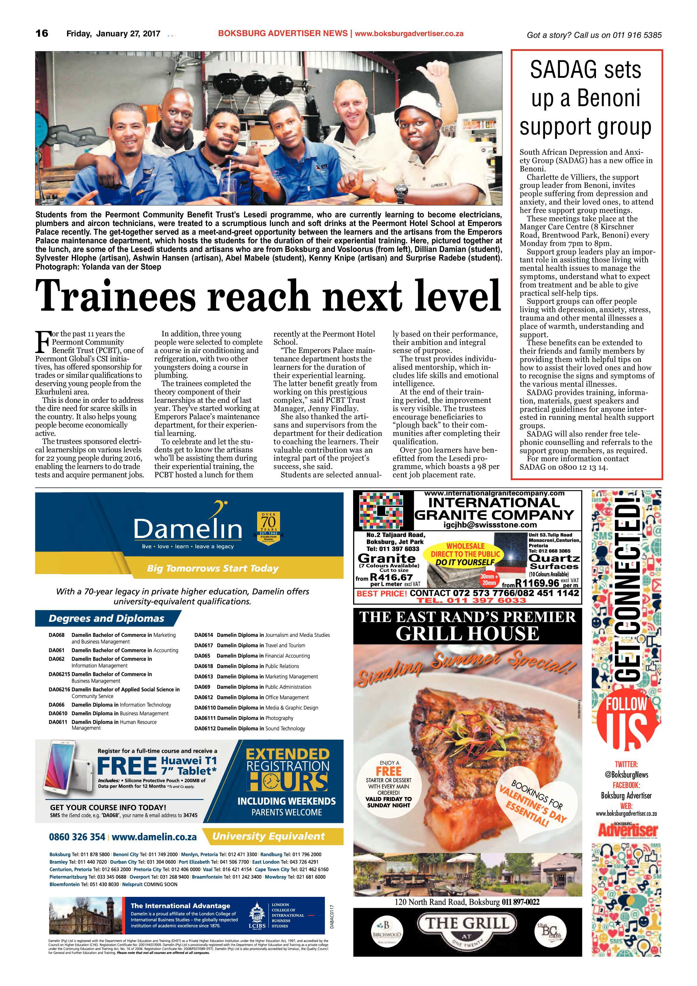 Boksburg Advertiser 24 January 2017 page 16