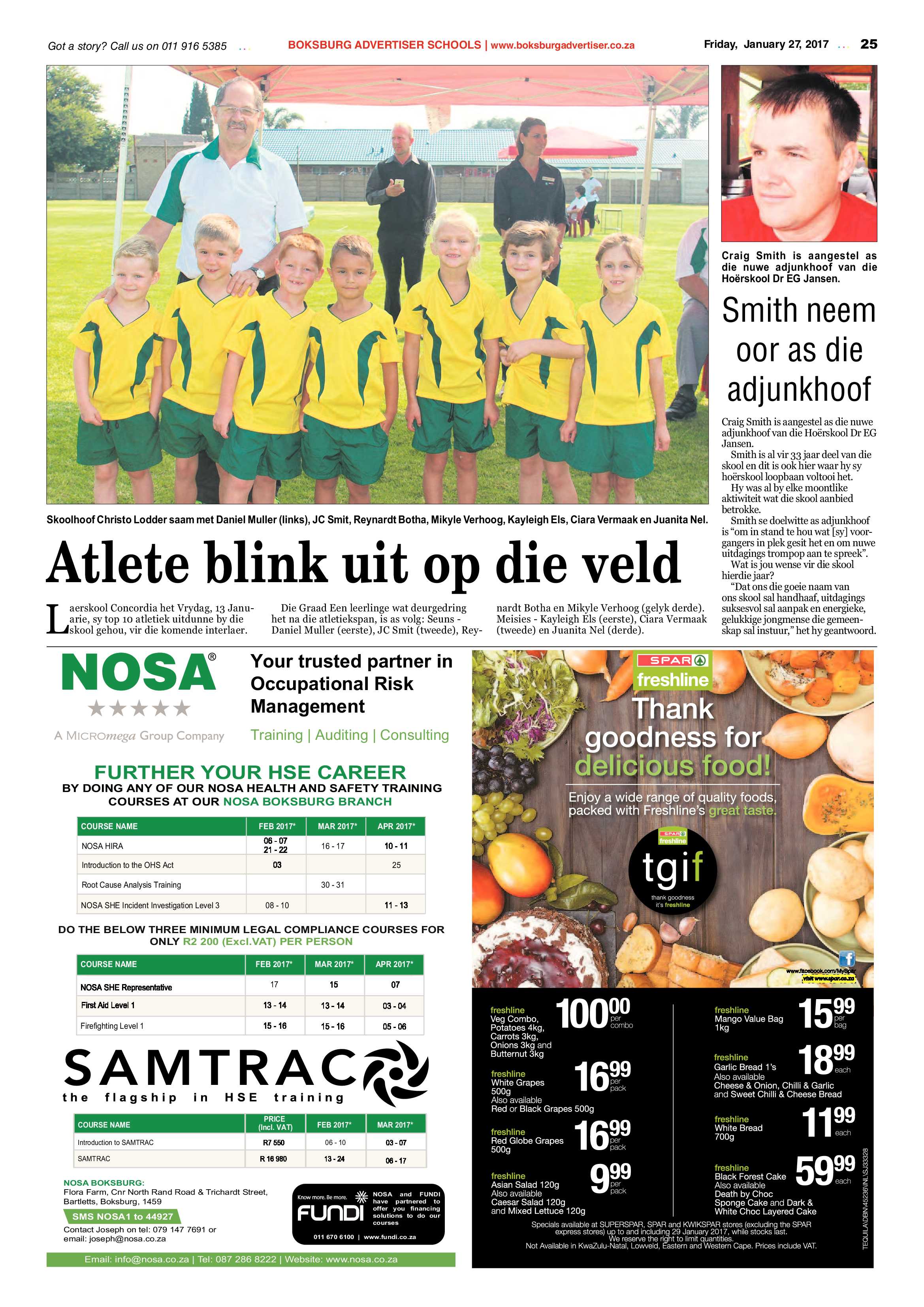 Boksburg Advertiser 24 January 2017 page 25
