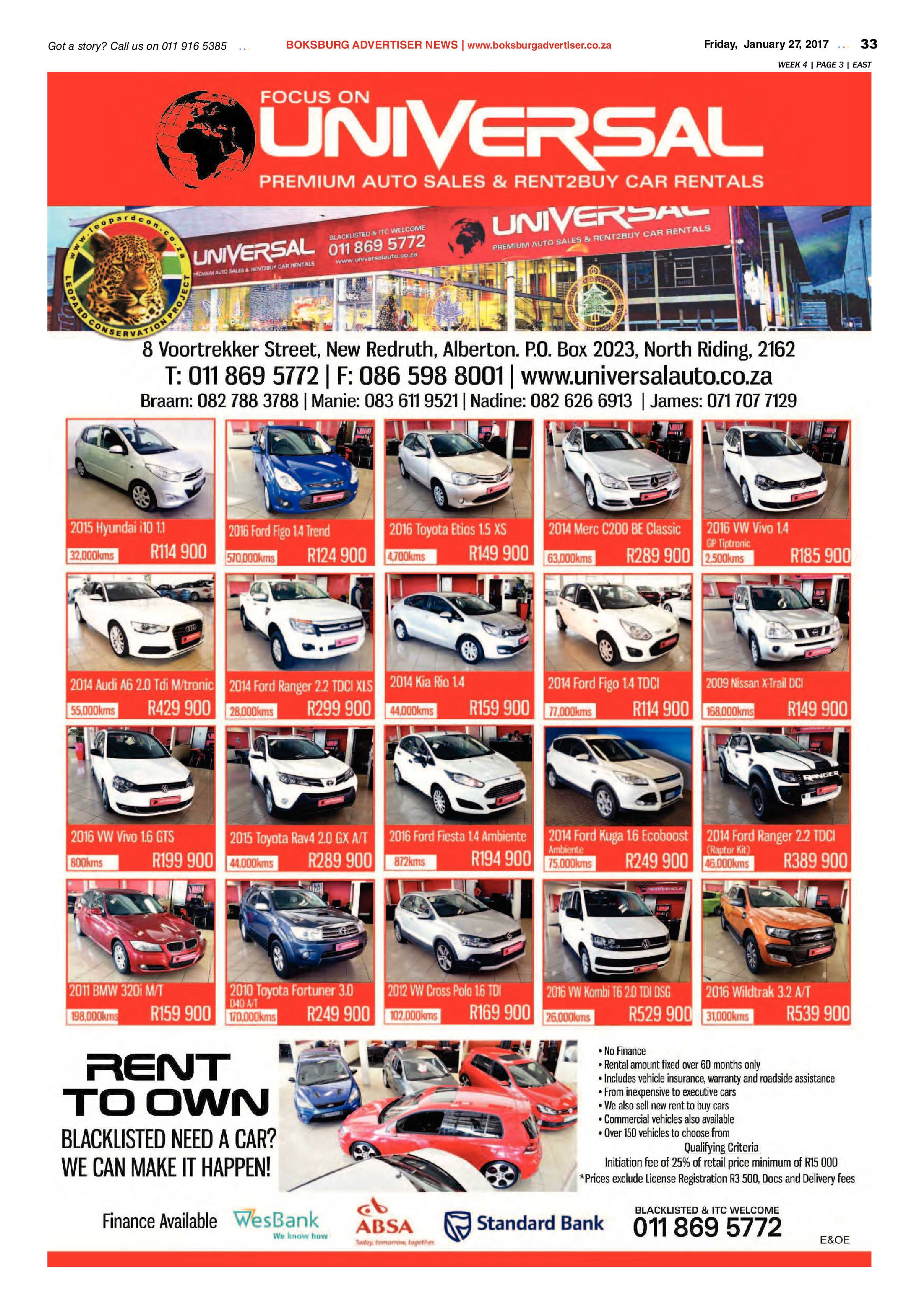 Boksburg Advertiser 24 January 2017 page 33