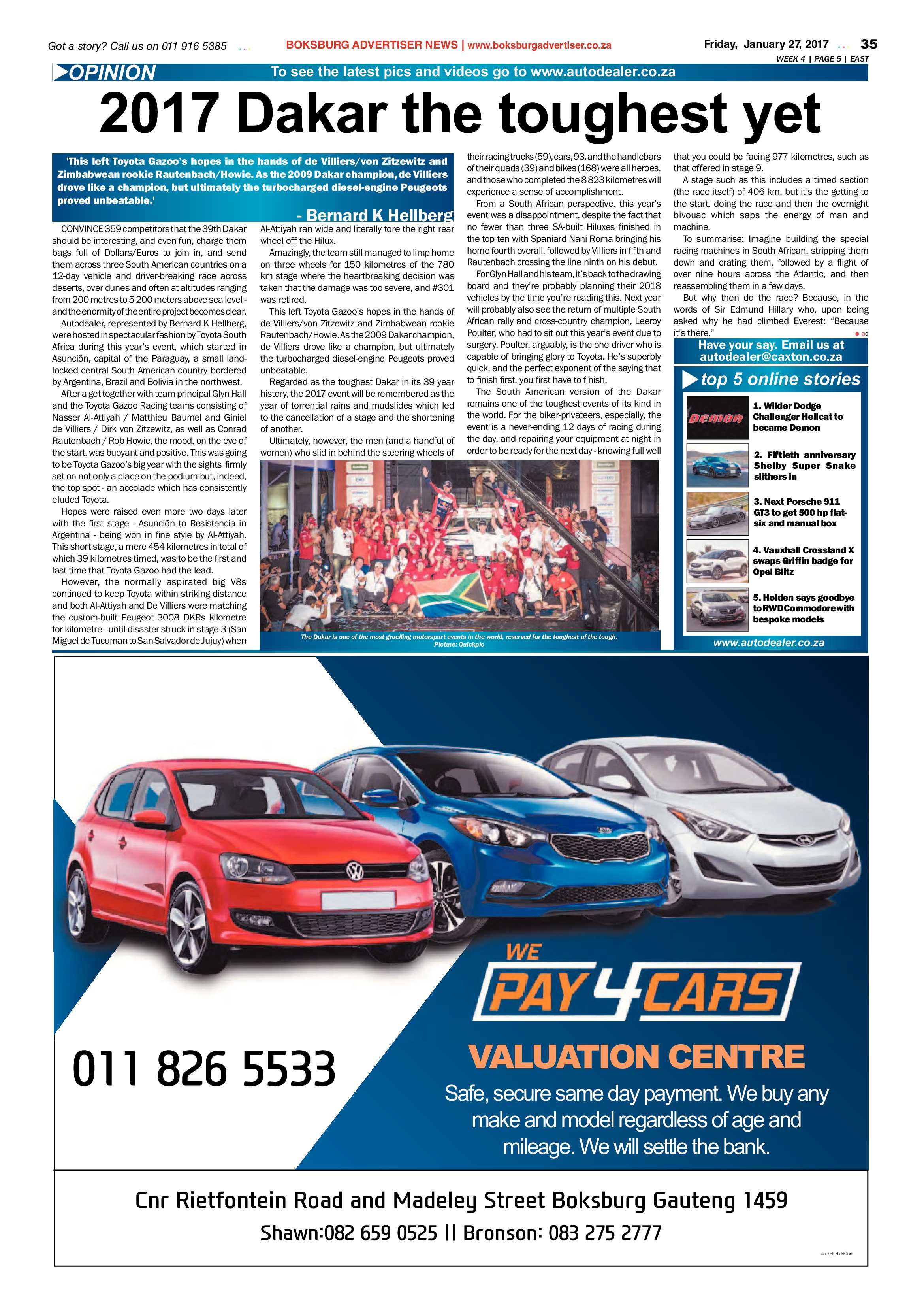 Boksburg Advertiser 24 January 2017 page 35