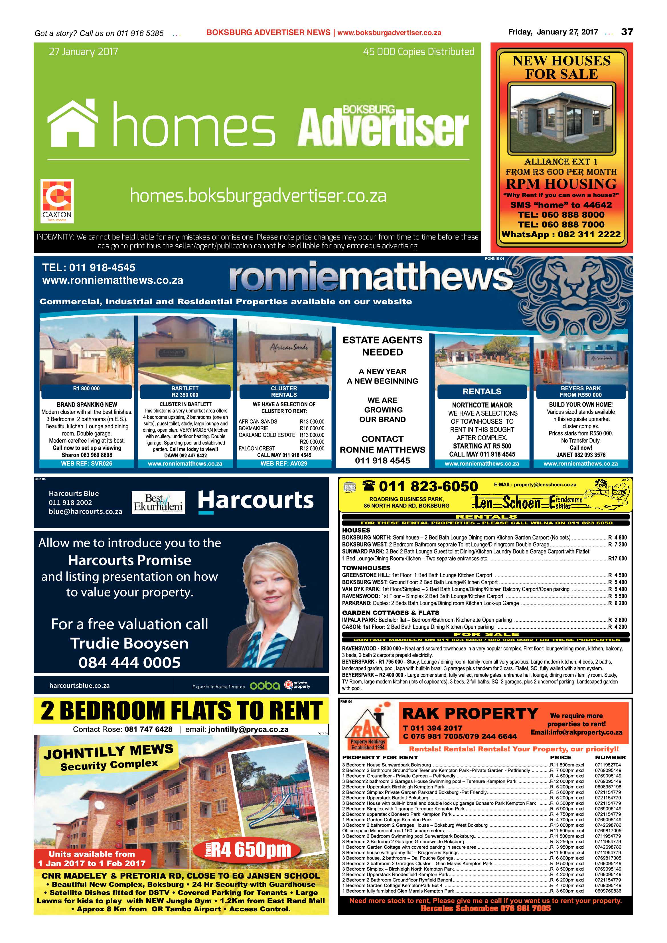 Boksburg Advertiser 24 January 2017 page 37