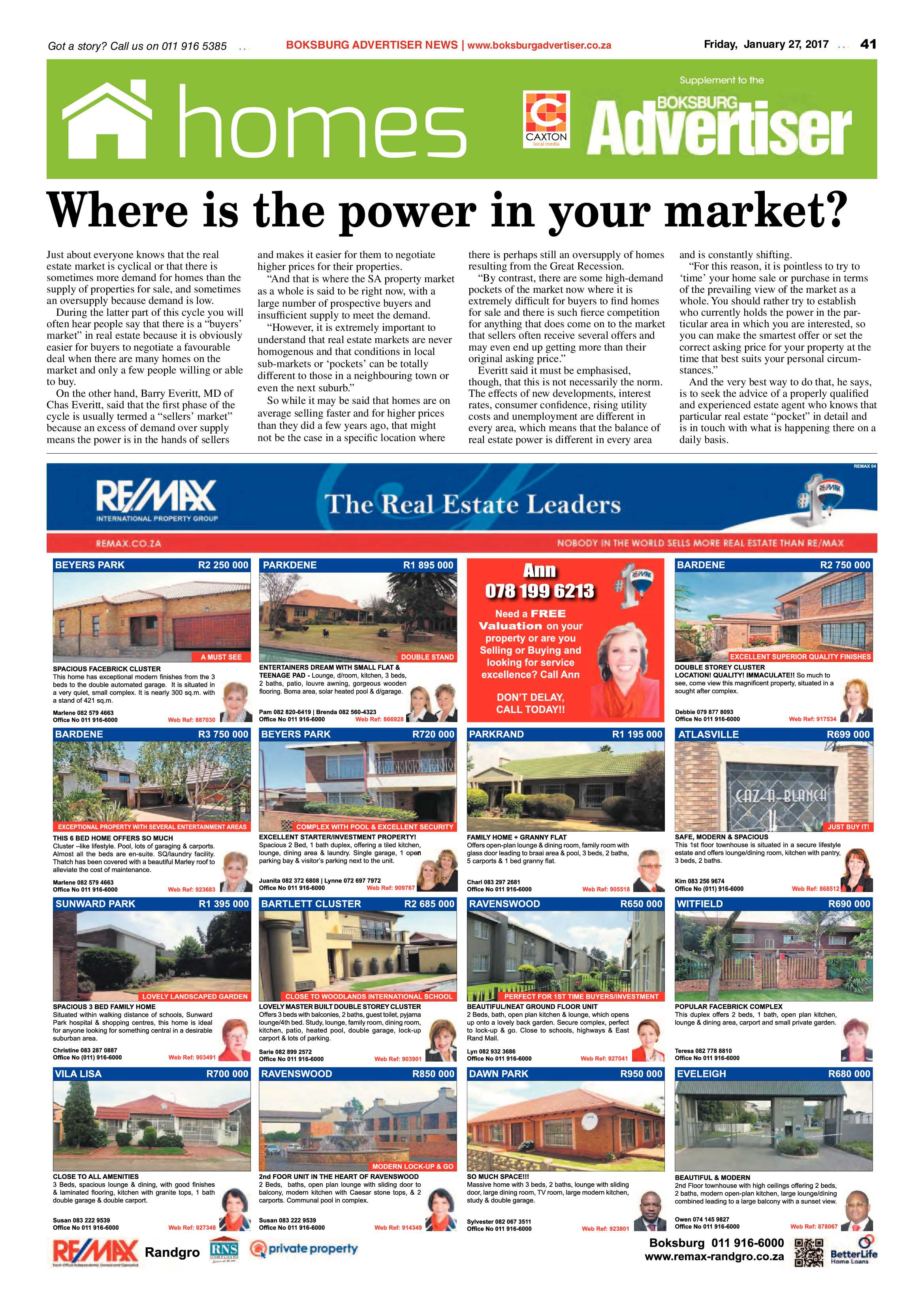 Boksburg Advertiser 24 January 2017 page 41