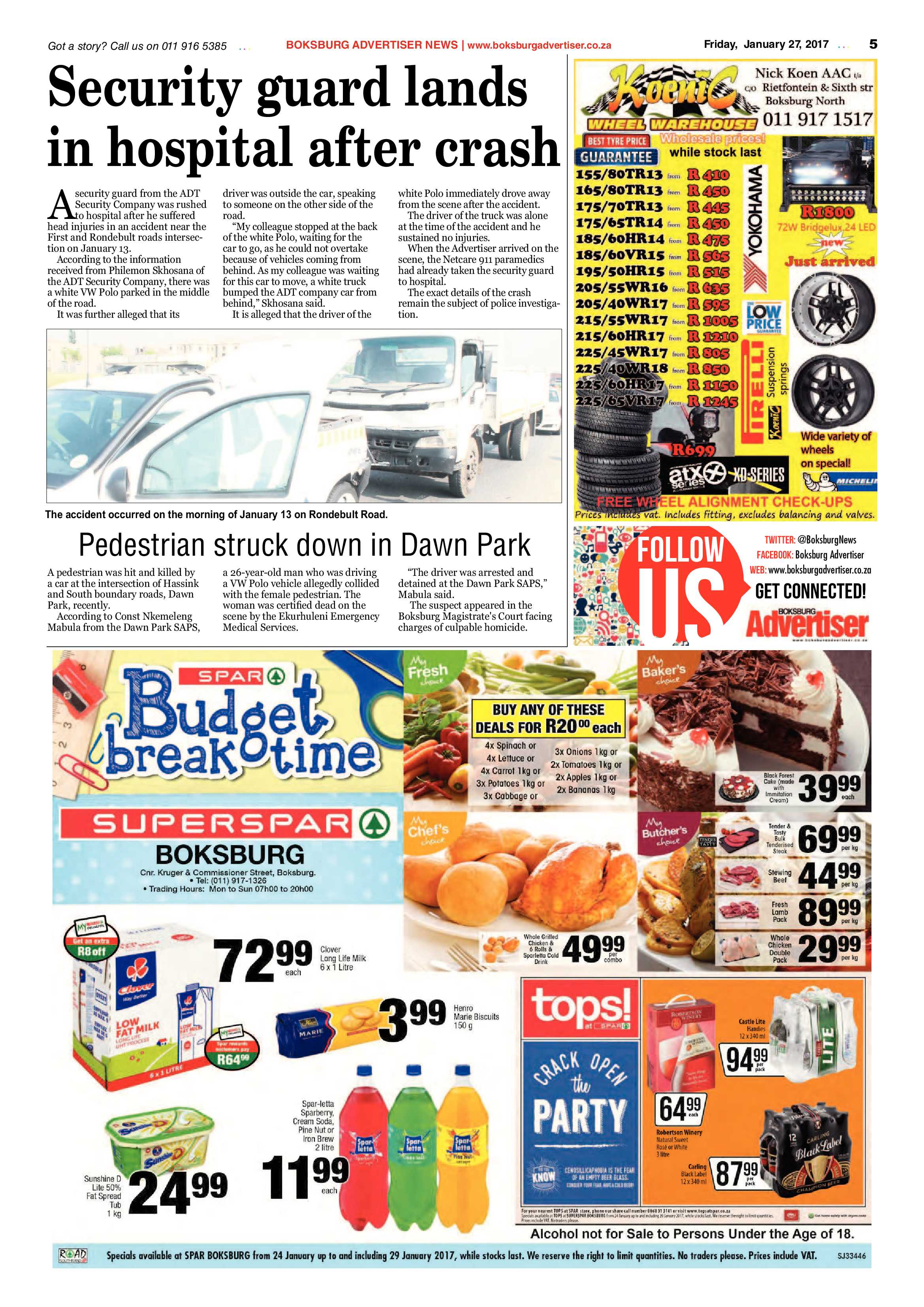 Boksburg Advertiser 24 January 2017 page 5