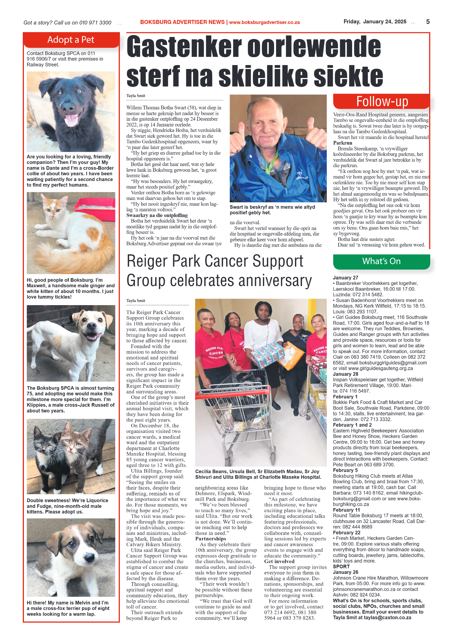 Boksburg Advertiser 24 January 2025 page 5