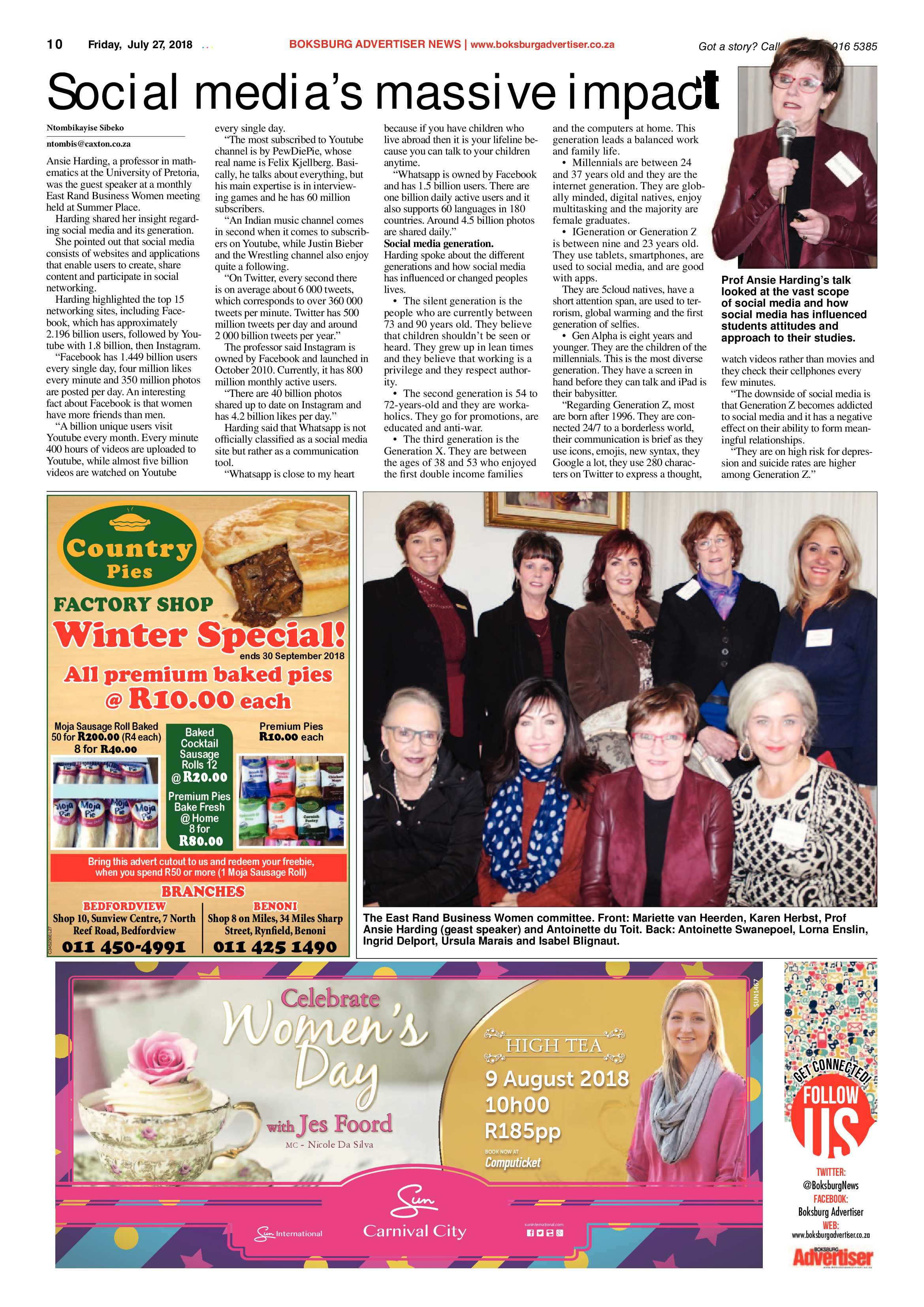 Boksburg Advertiser 24 July 2018 page 10
