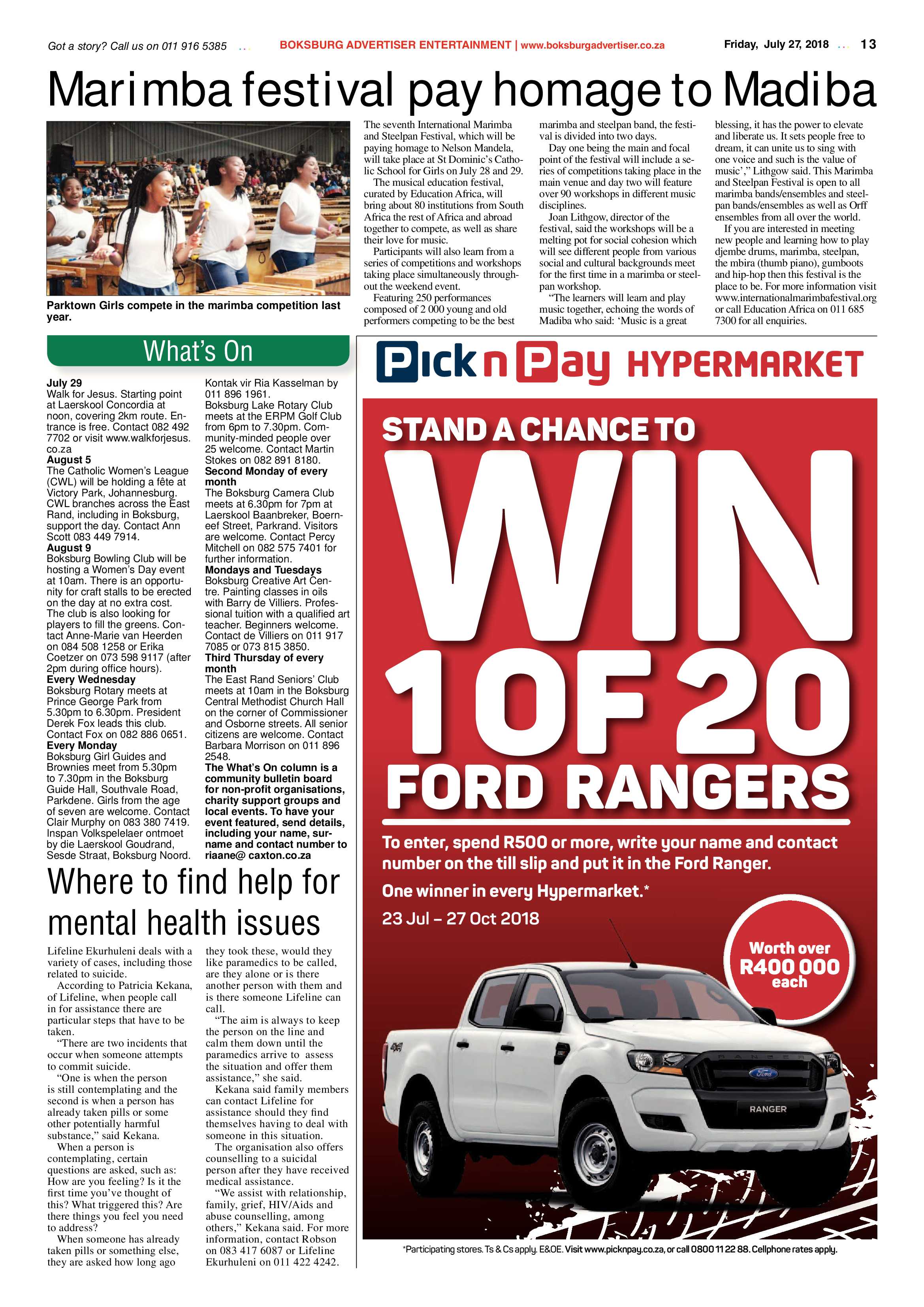 Boksburg Advertiser 24 July 2018 page 13