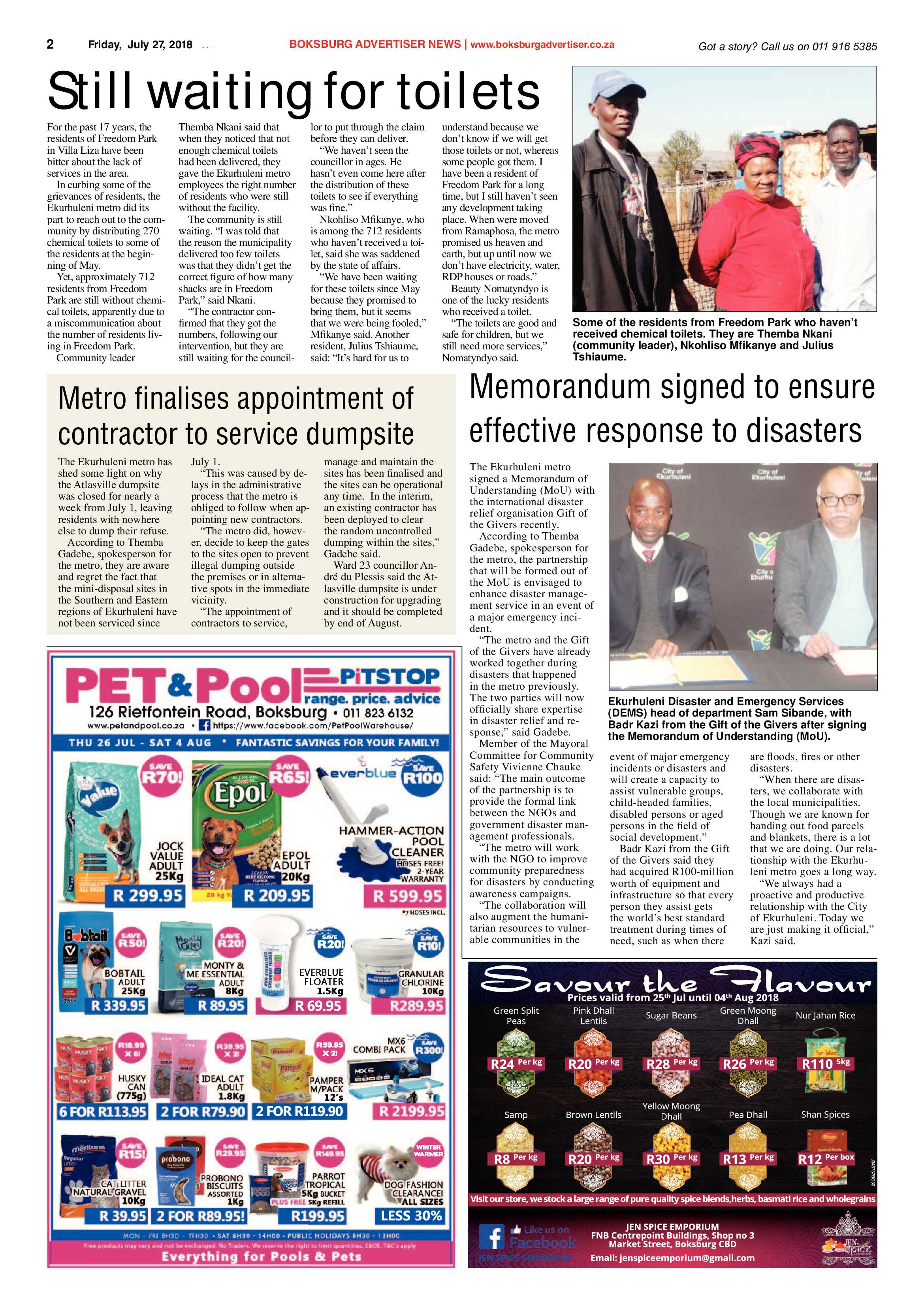 Boksburg Advertiser 24 July 2018 page 2