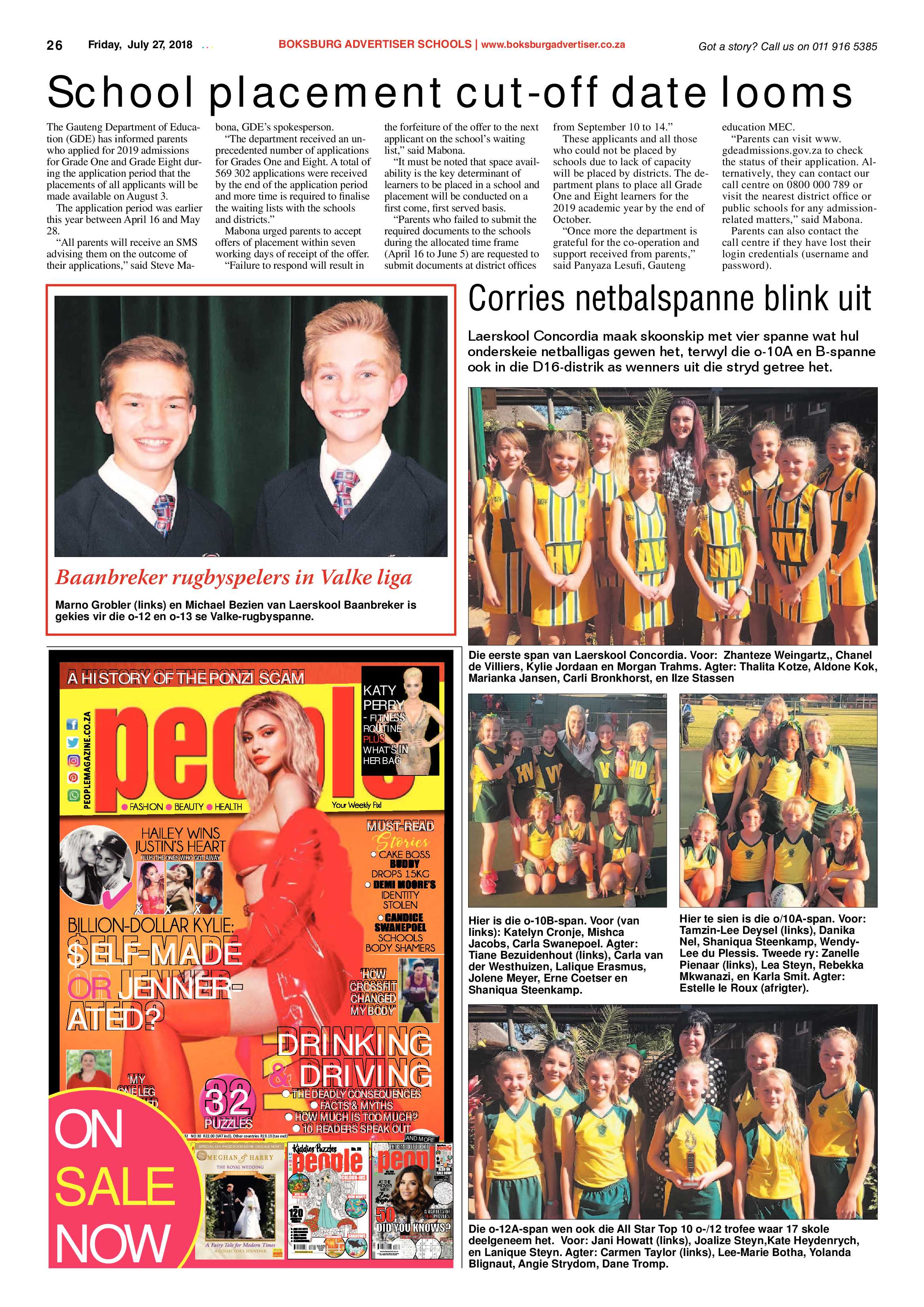 Boksburg Advertiser 24 July 2018 page 26