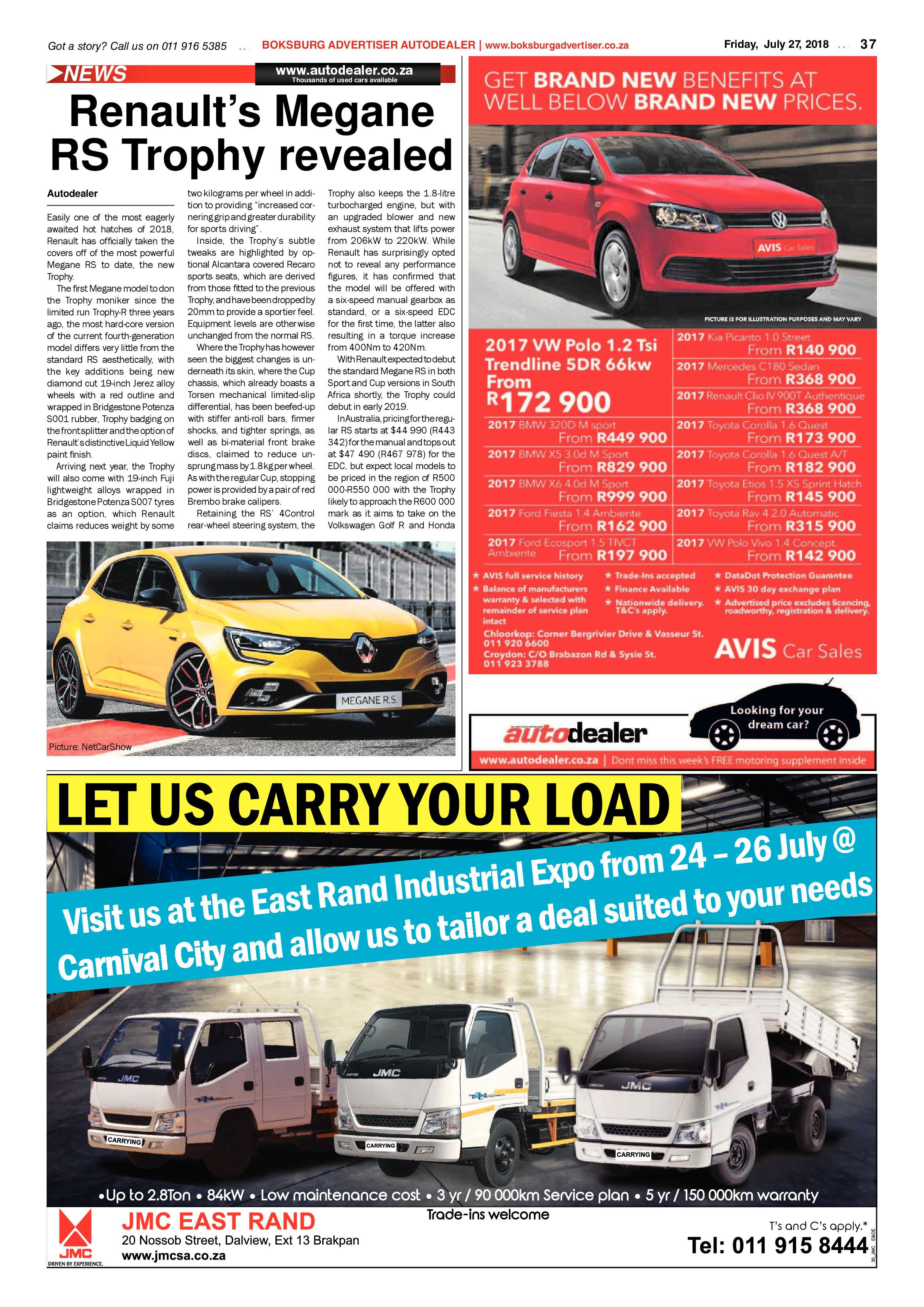 Boksburg Advertiser 24 July 2018 page 37