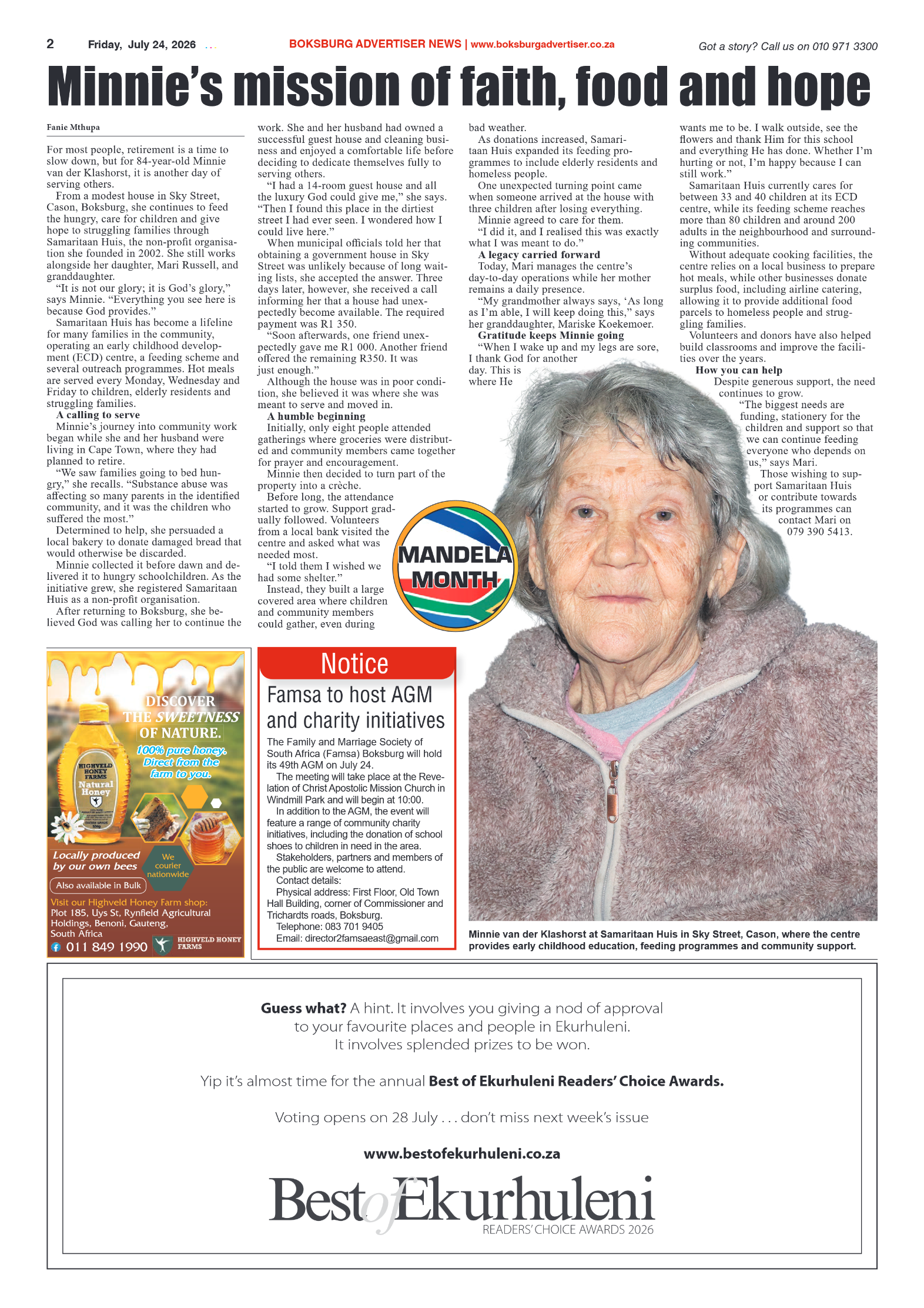 Boksburg Advertiser 24 July 2026 page 2