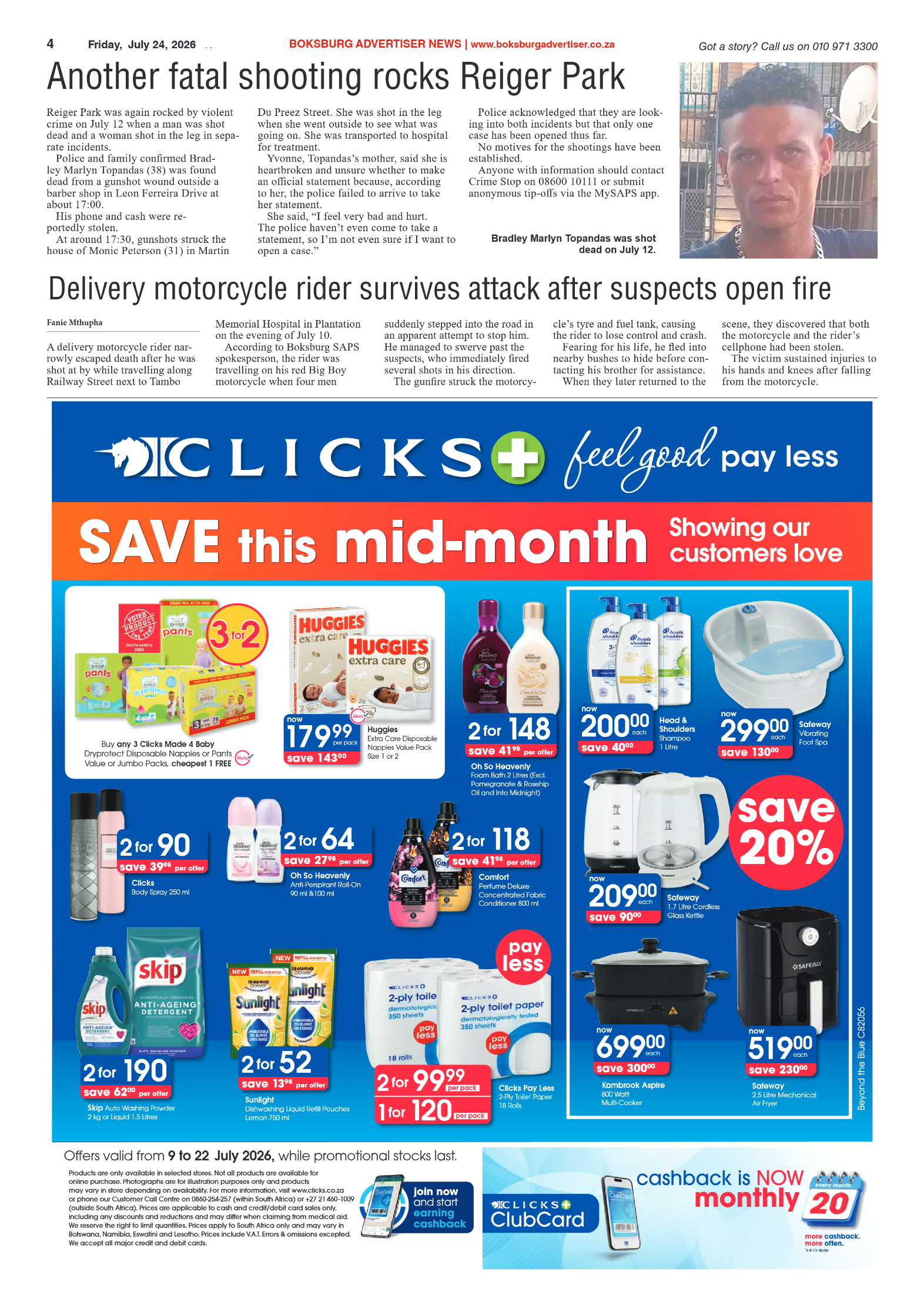 Boksburg Advertiser 24 July 2026 page 4