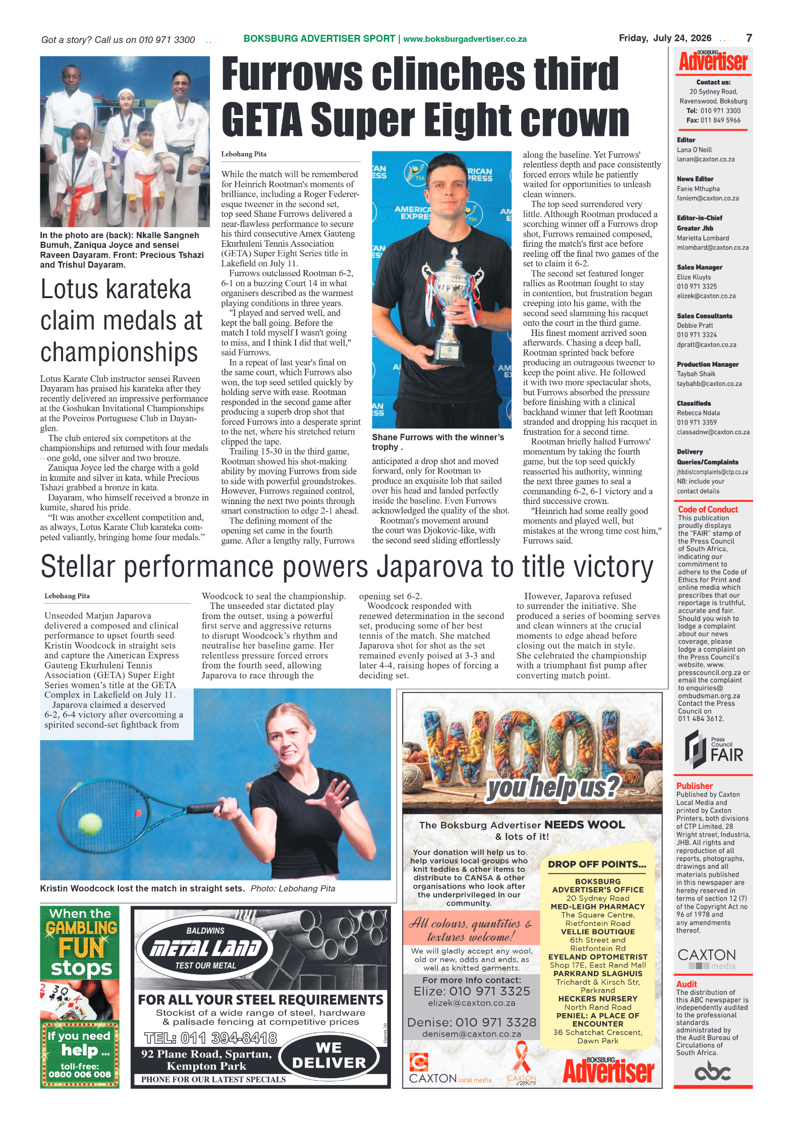 Boksburg Advertiser 24 July 2026 page 7