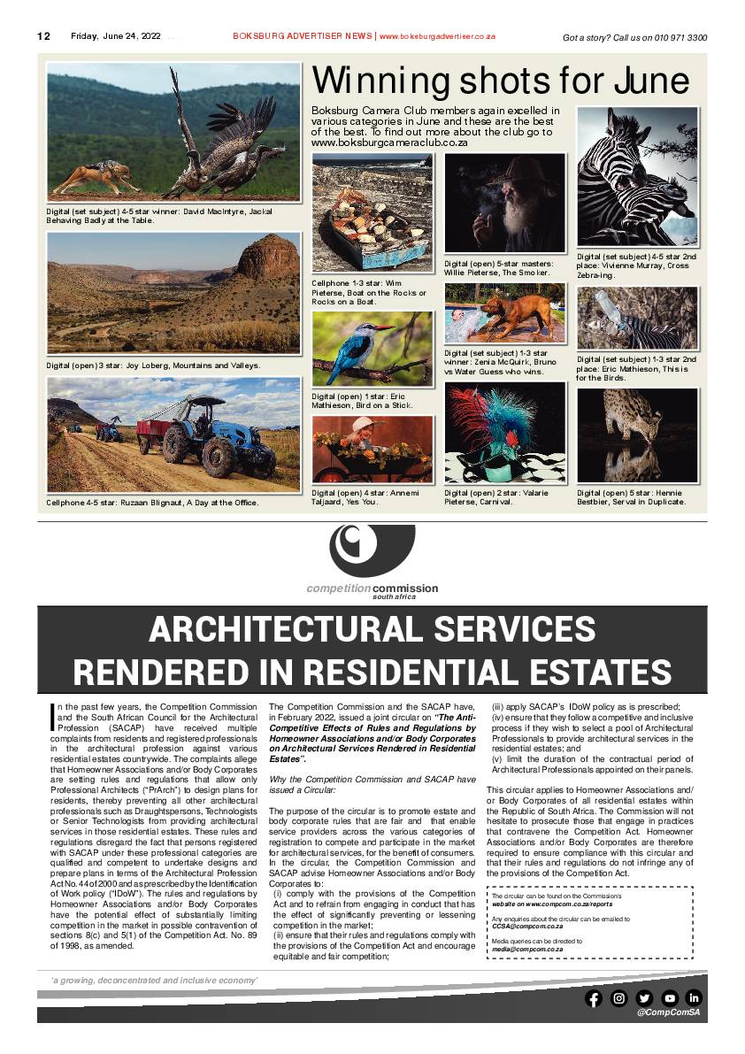 Boksburg Advertiser 24 June 2022 page 12
