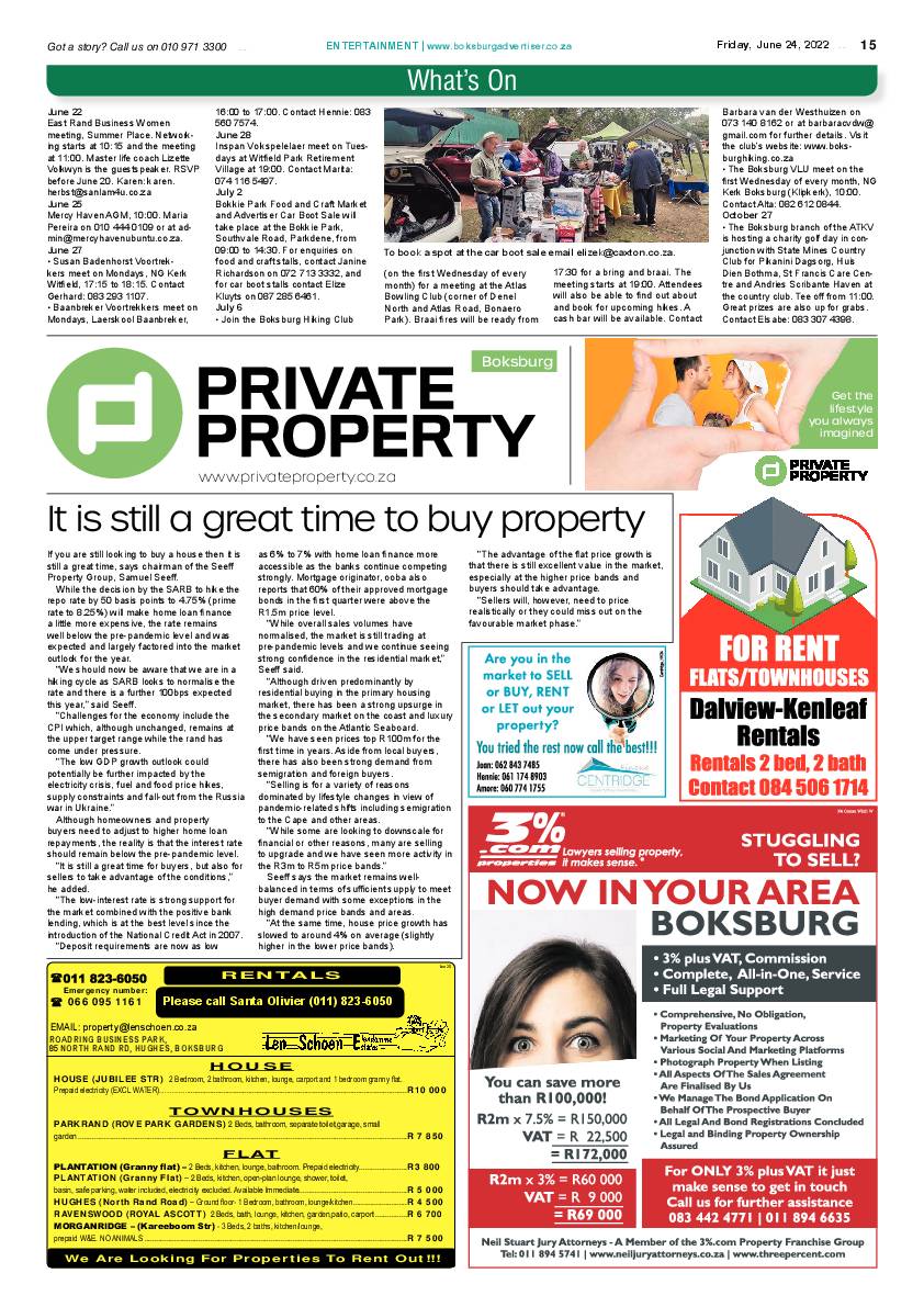Boksburg Advertiser 24 June 2022 page 15