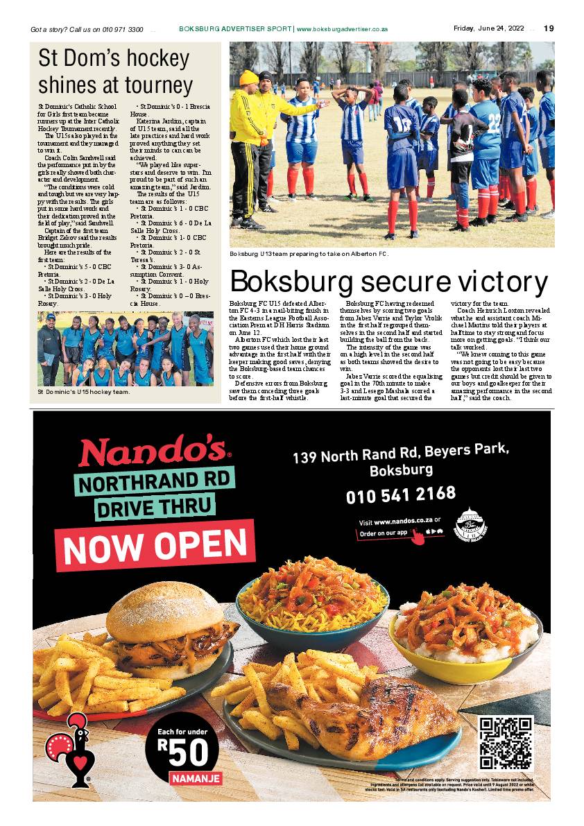 Boksburg Advertiser 24 June 2022 page 19