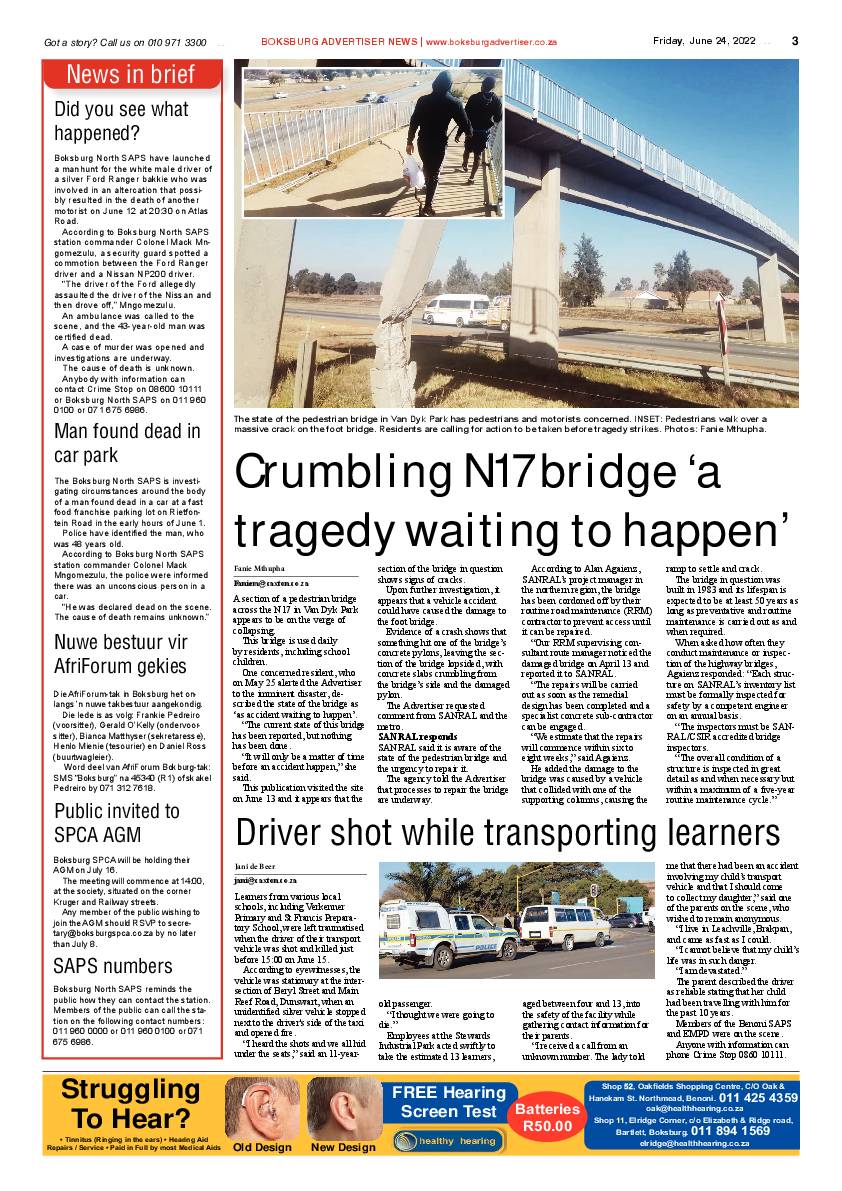 Boksburg Advertiser 24 June 2022 page 3