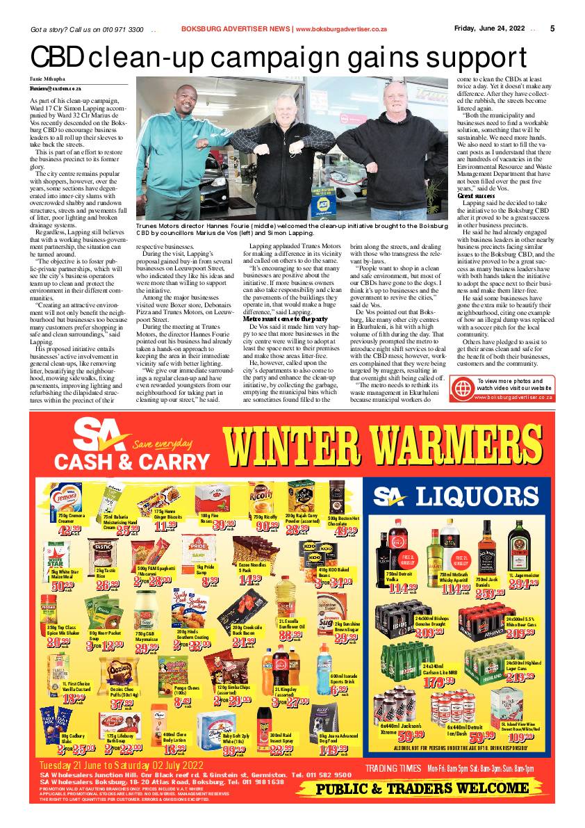 Boksburg Advertiser 24 June 2022 page 5