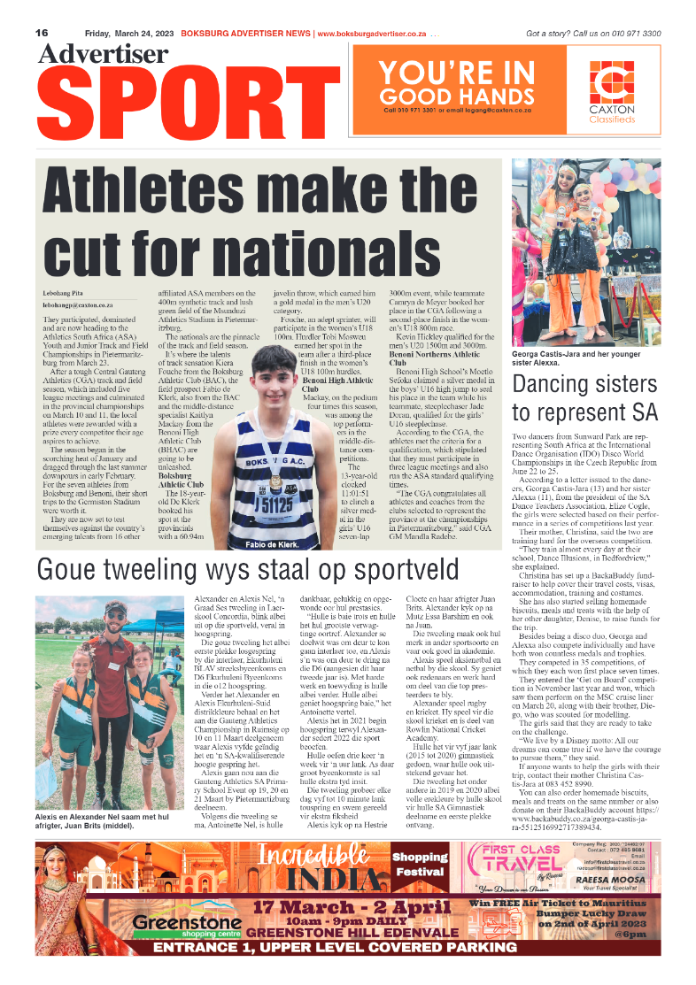 Boksburg Advertiser 24 March 2023 page 16