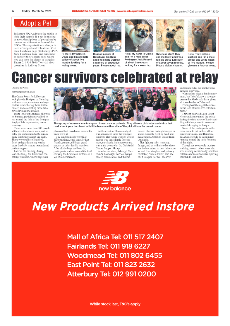 Boksburg Advertiser 24 March 2023 page 6