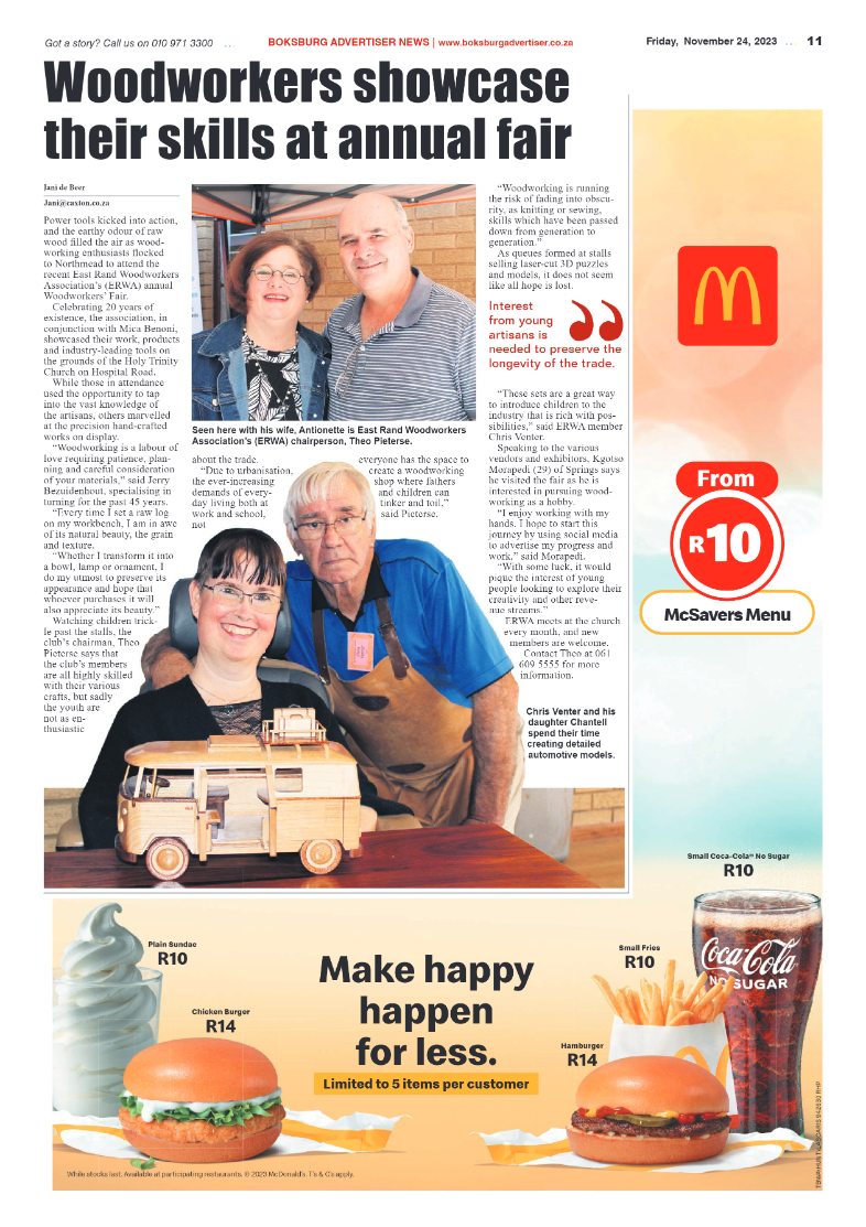 Boksburg Advertiser 24 November 2023 page 11