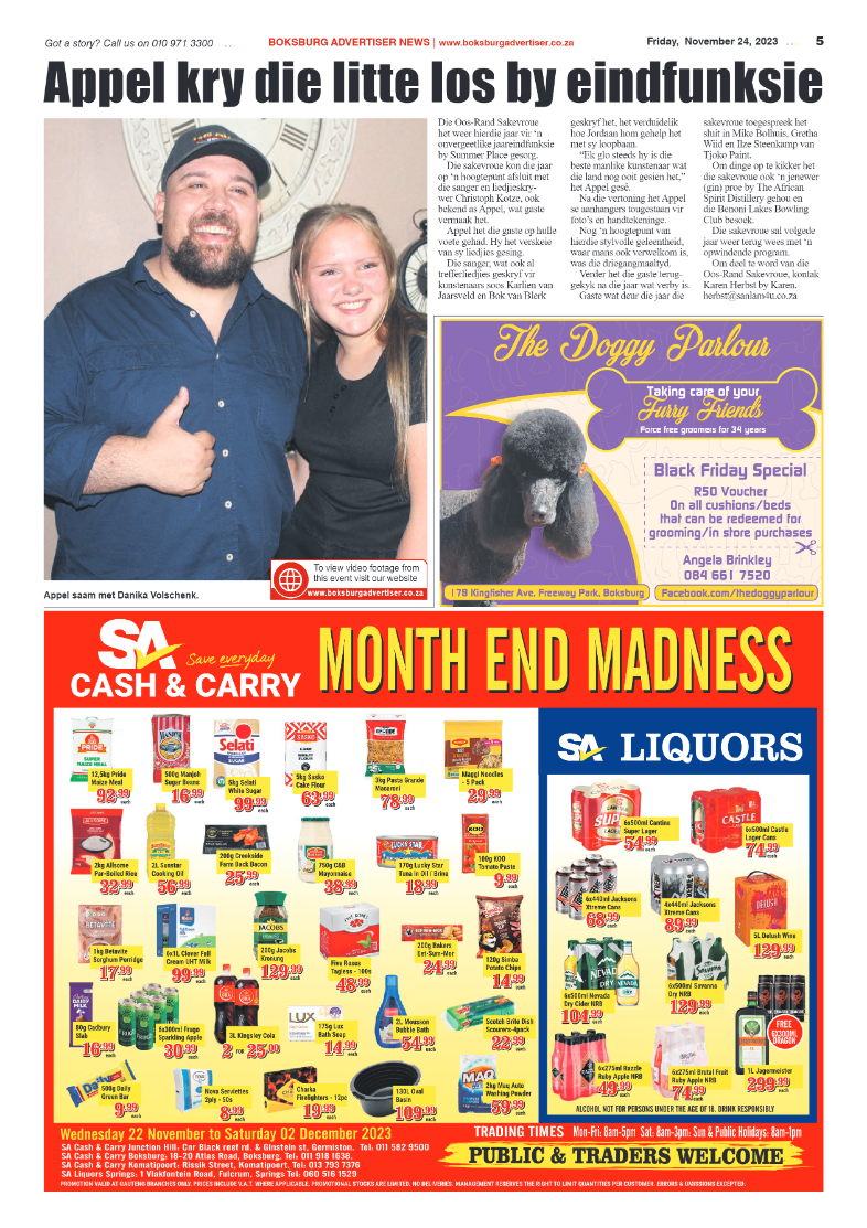 Boksburg Advertiser 24 November 2023 page 5