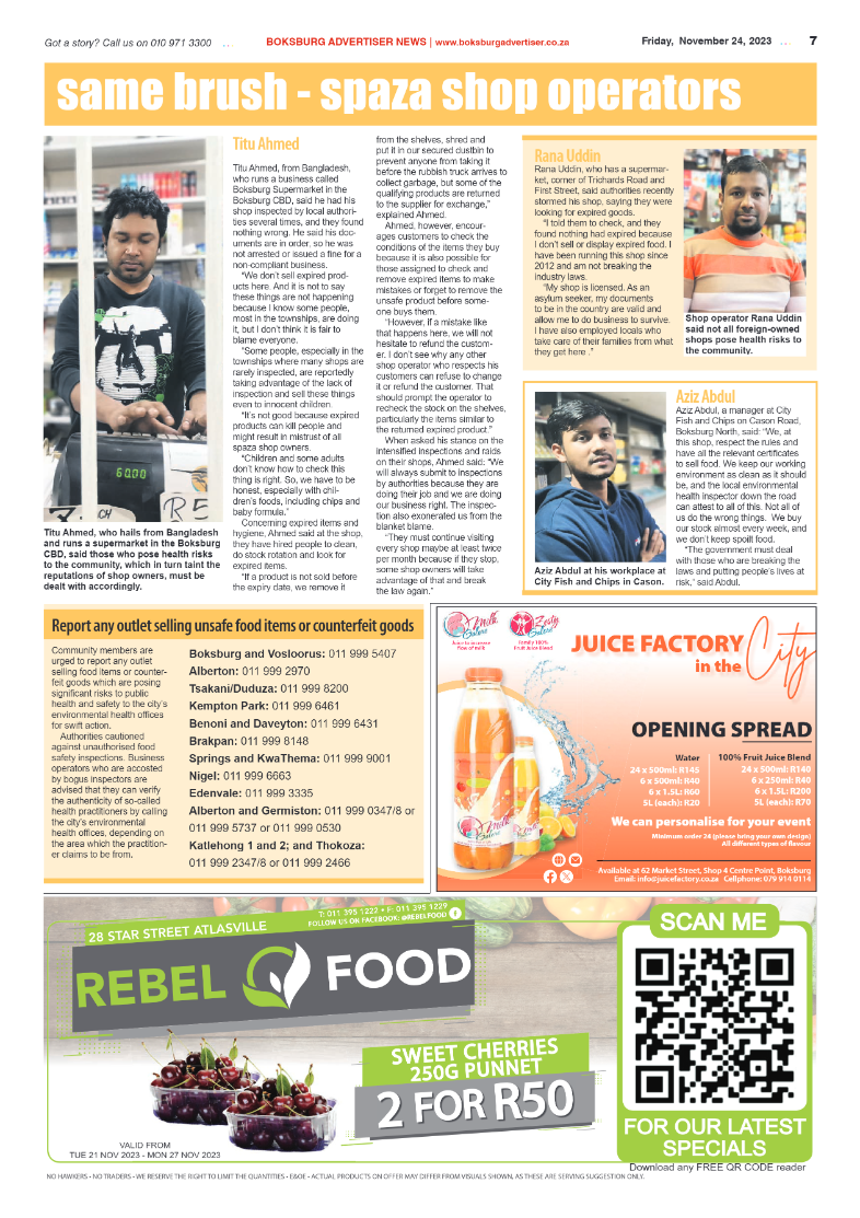 Boksburg Advertiser 24 November 2023 page 7