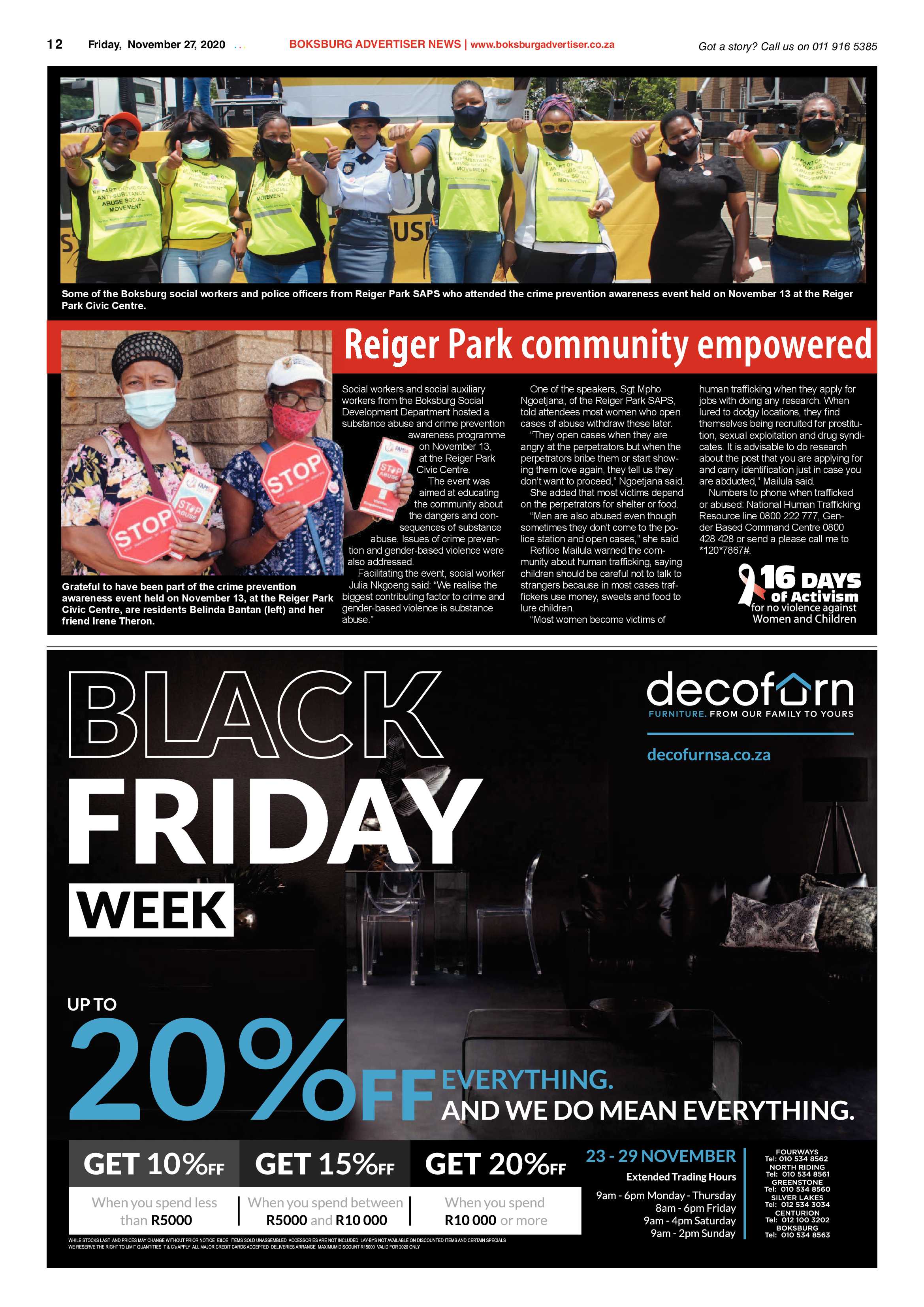 Boksburg Advertiser 24 November  2020 page 12
