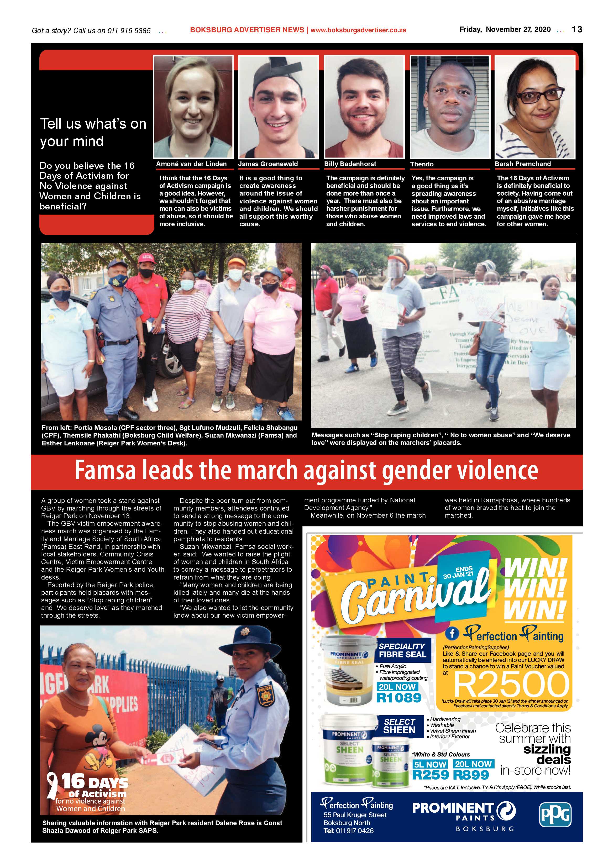 Boksburg Advertiser 24 November  2020 page 13