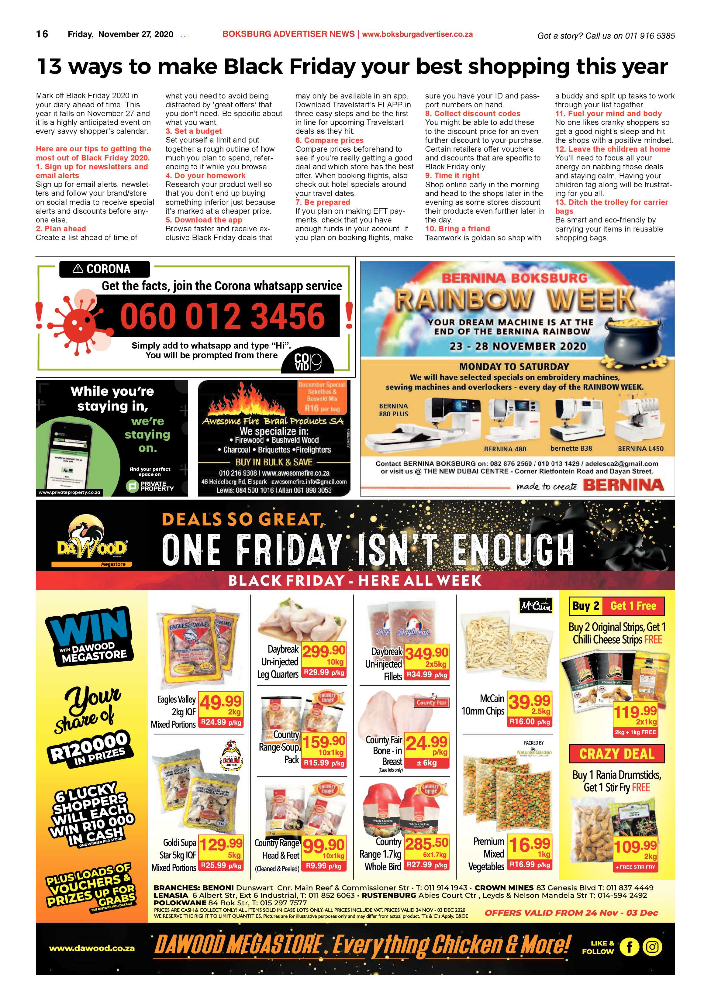 Boksburg Advertiser 24 November  2020 page 16