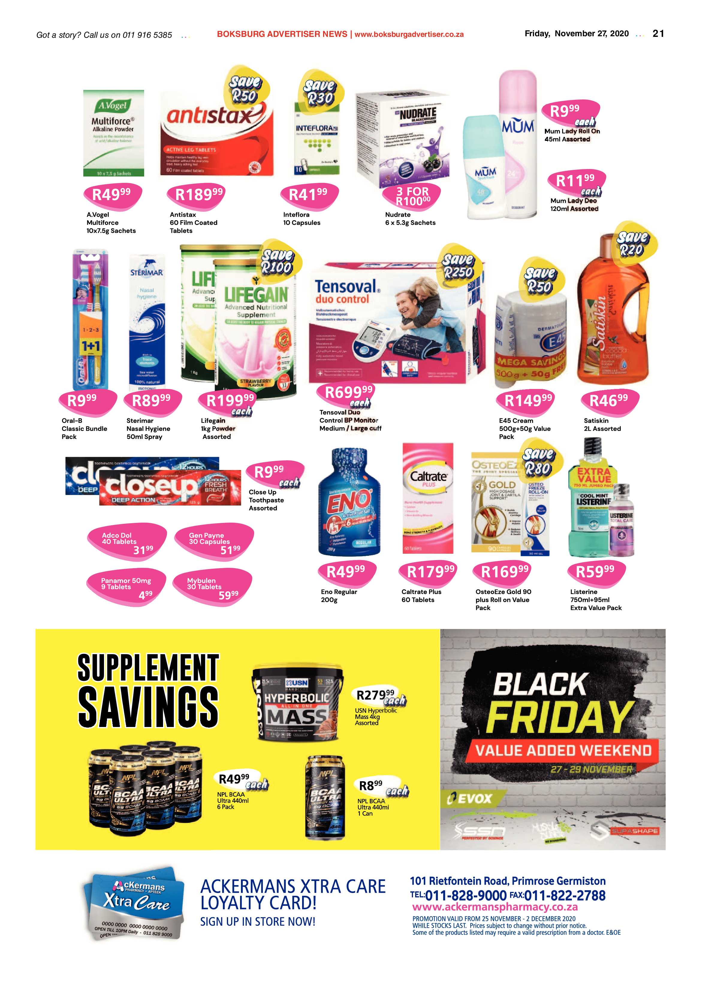 Boksburg Advertiser 24 November  2020 page 21