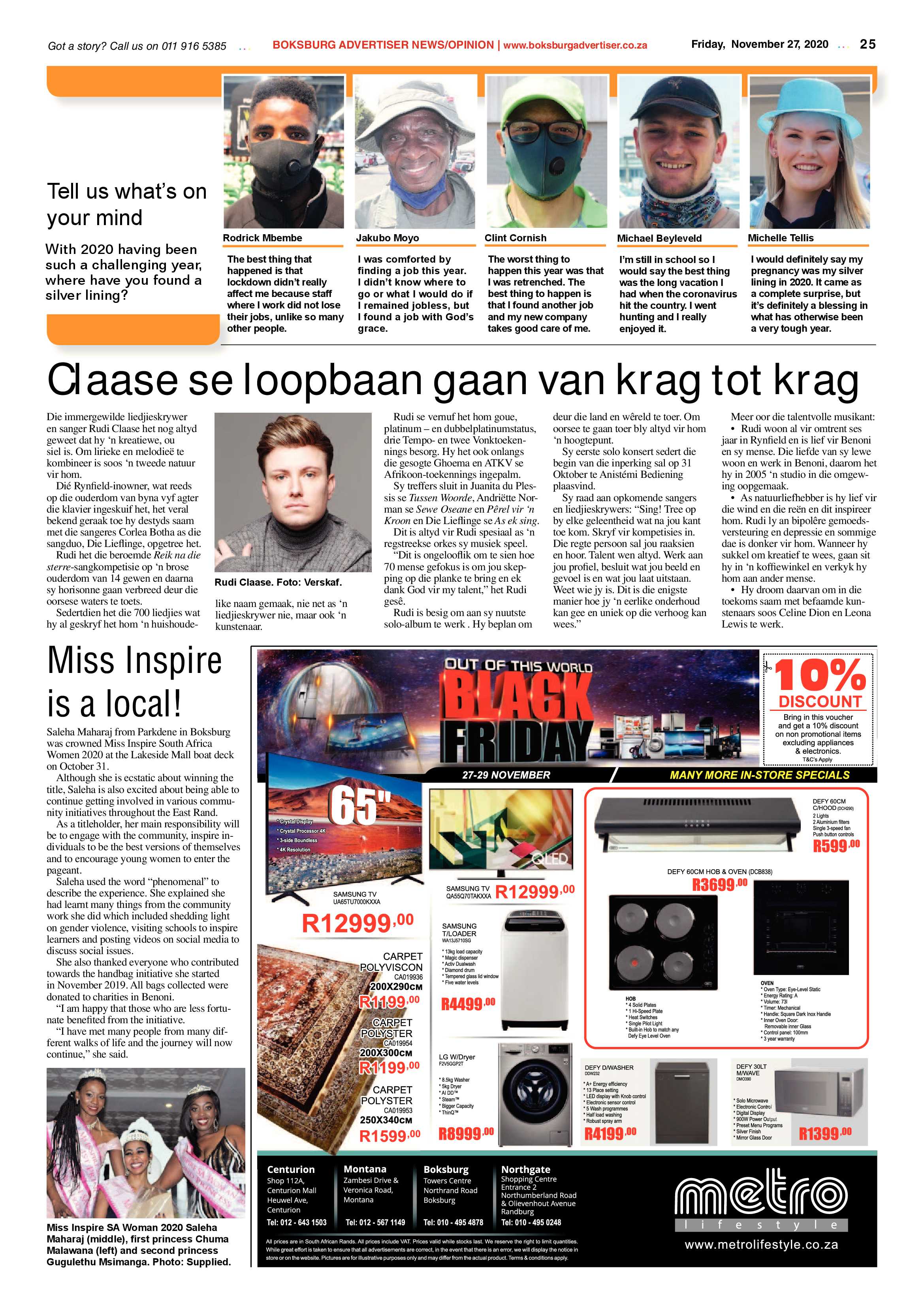 Boksburg Advertiser 24 November  2020 page 25