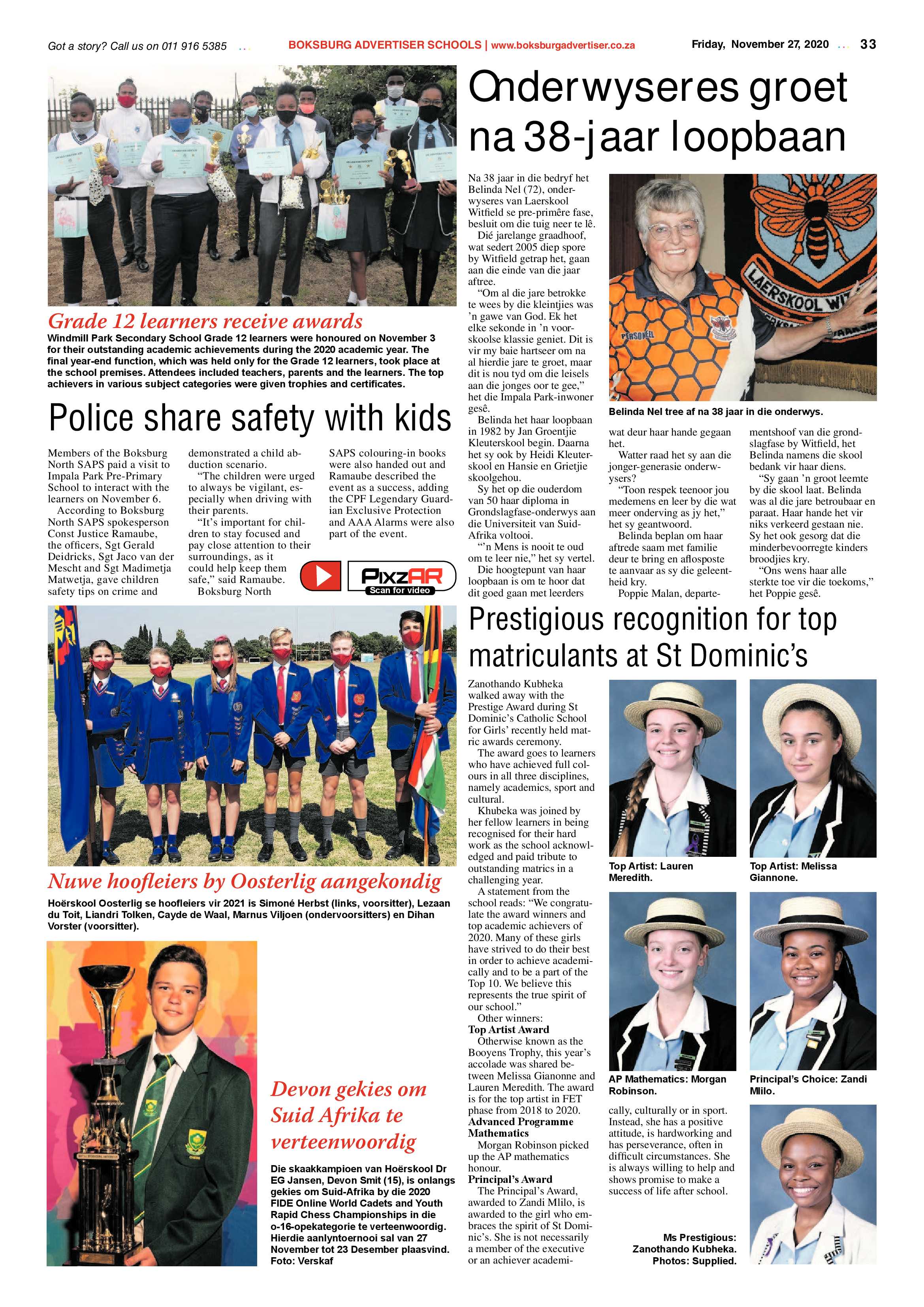 Boksburg Advertiser 24 November  2020 page 33