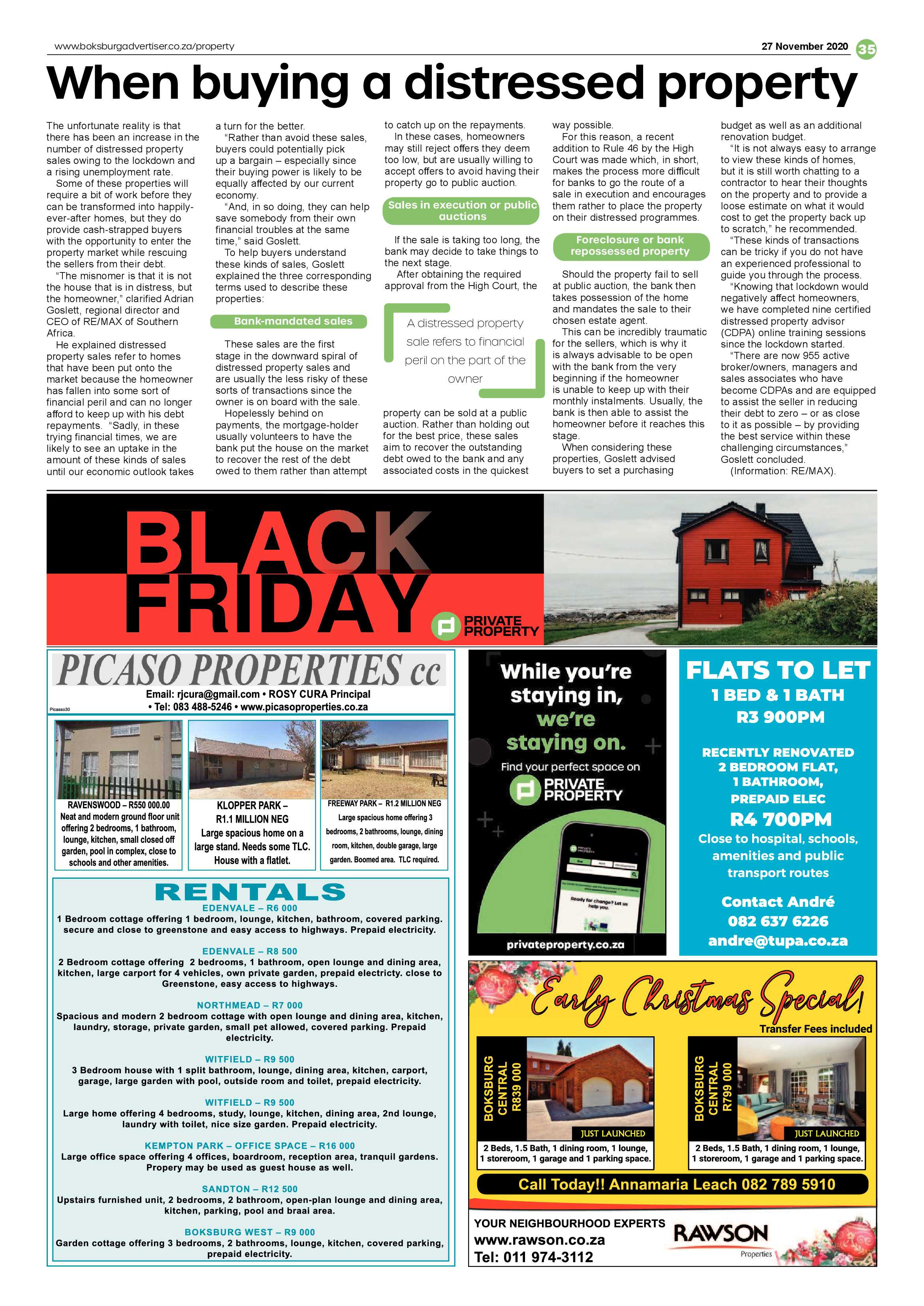 Boksburg Advertiser 24 November  2020 page 35