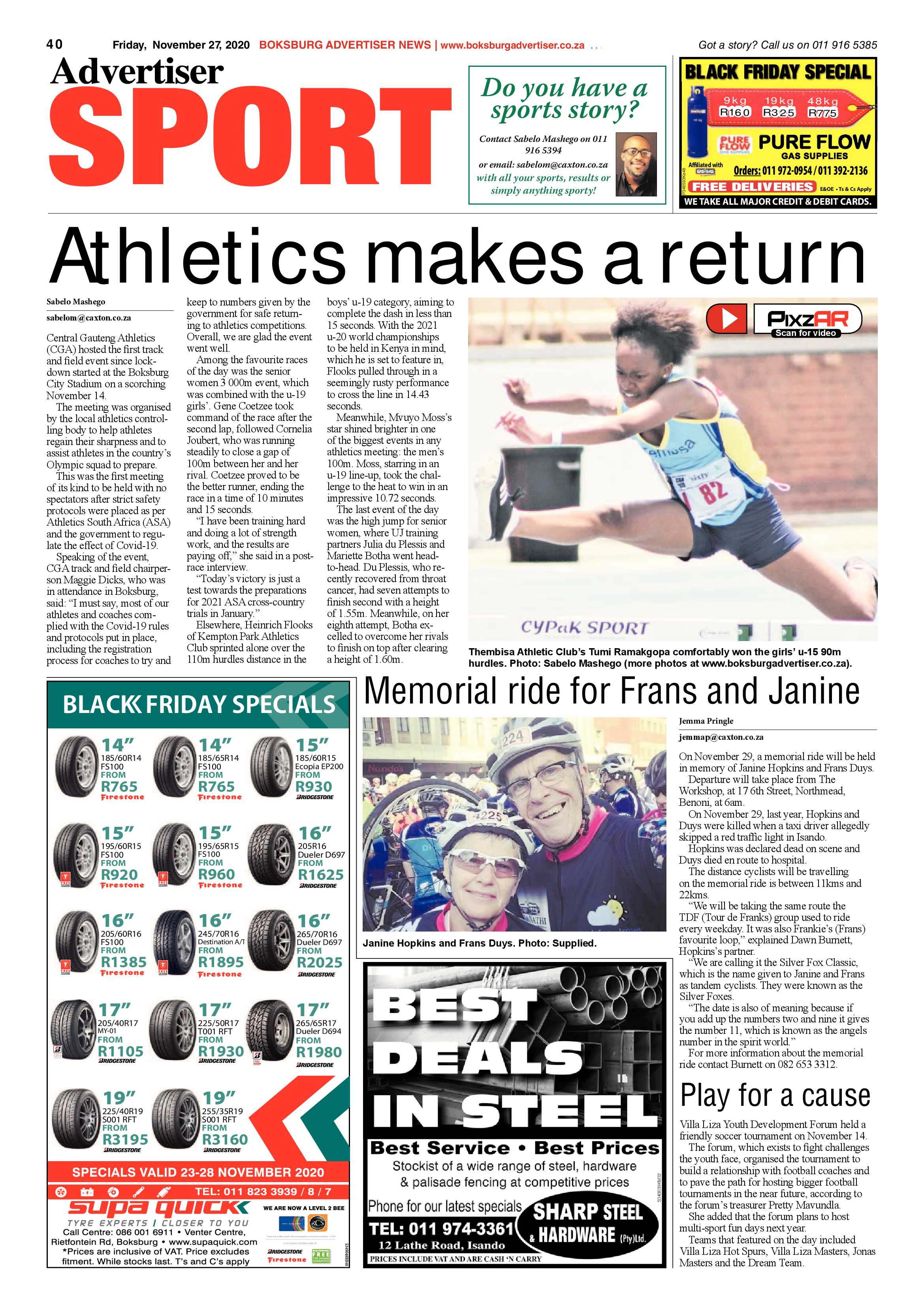 Boksburg Advertiser 24 November  2020 page 40