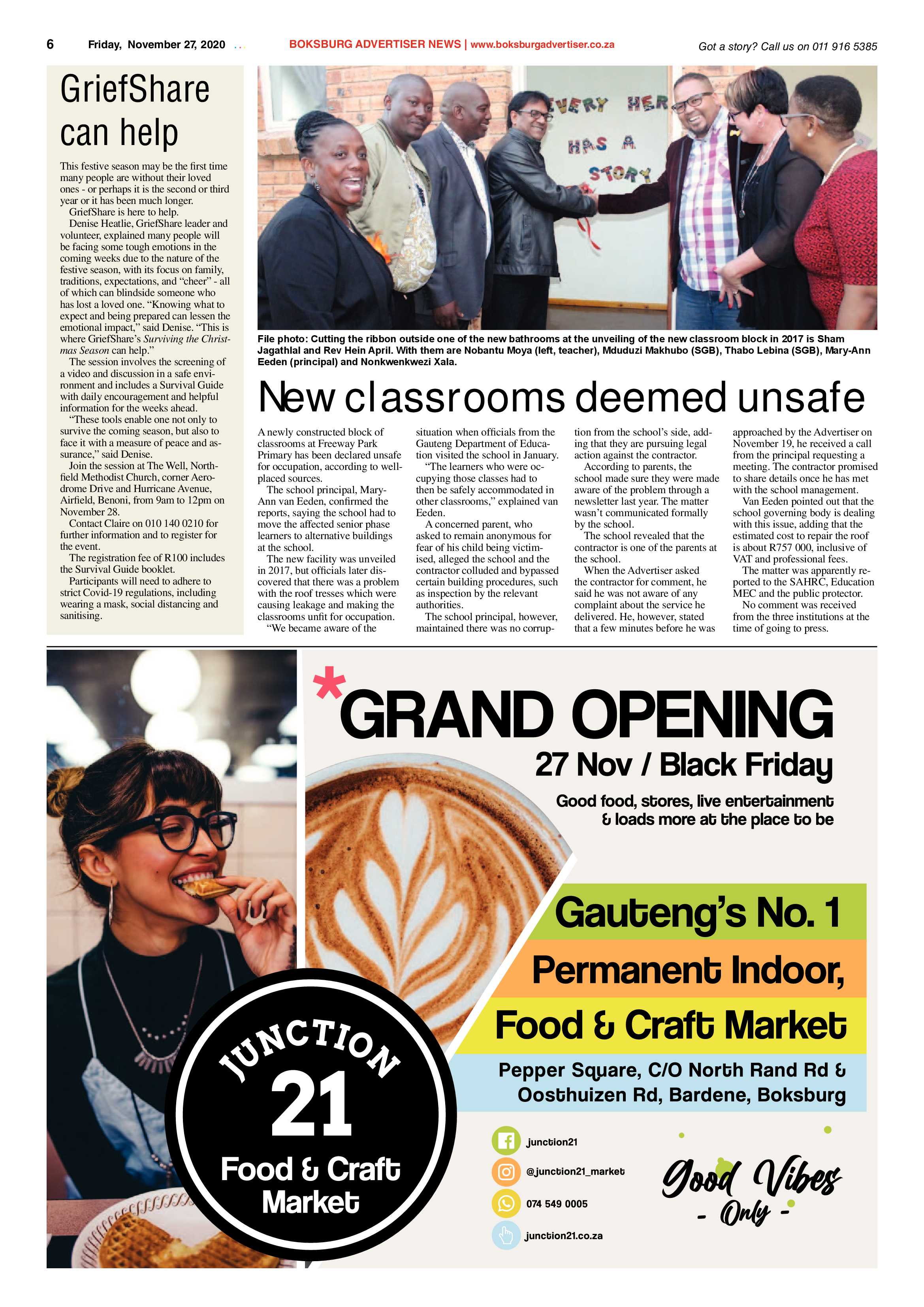 Boksburg Advertiser 24 November  2020 page 6