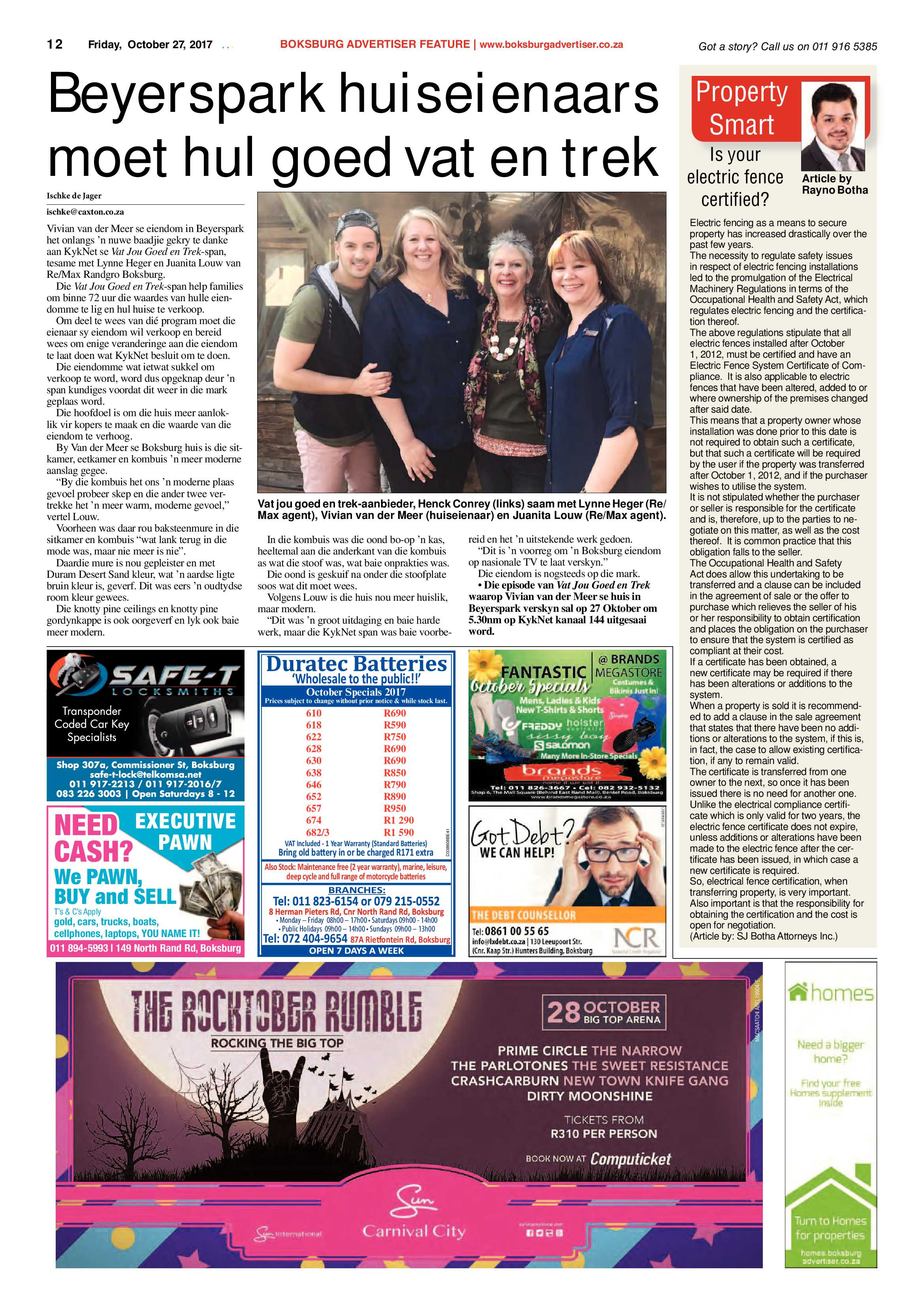 Boksburg Advertiser 24 October 2017 page 12