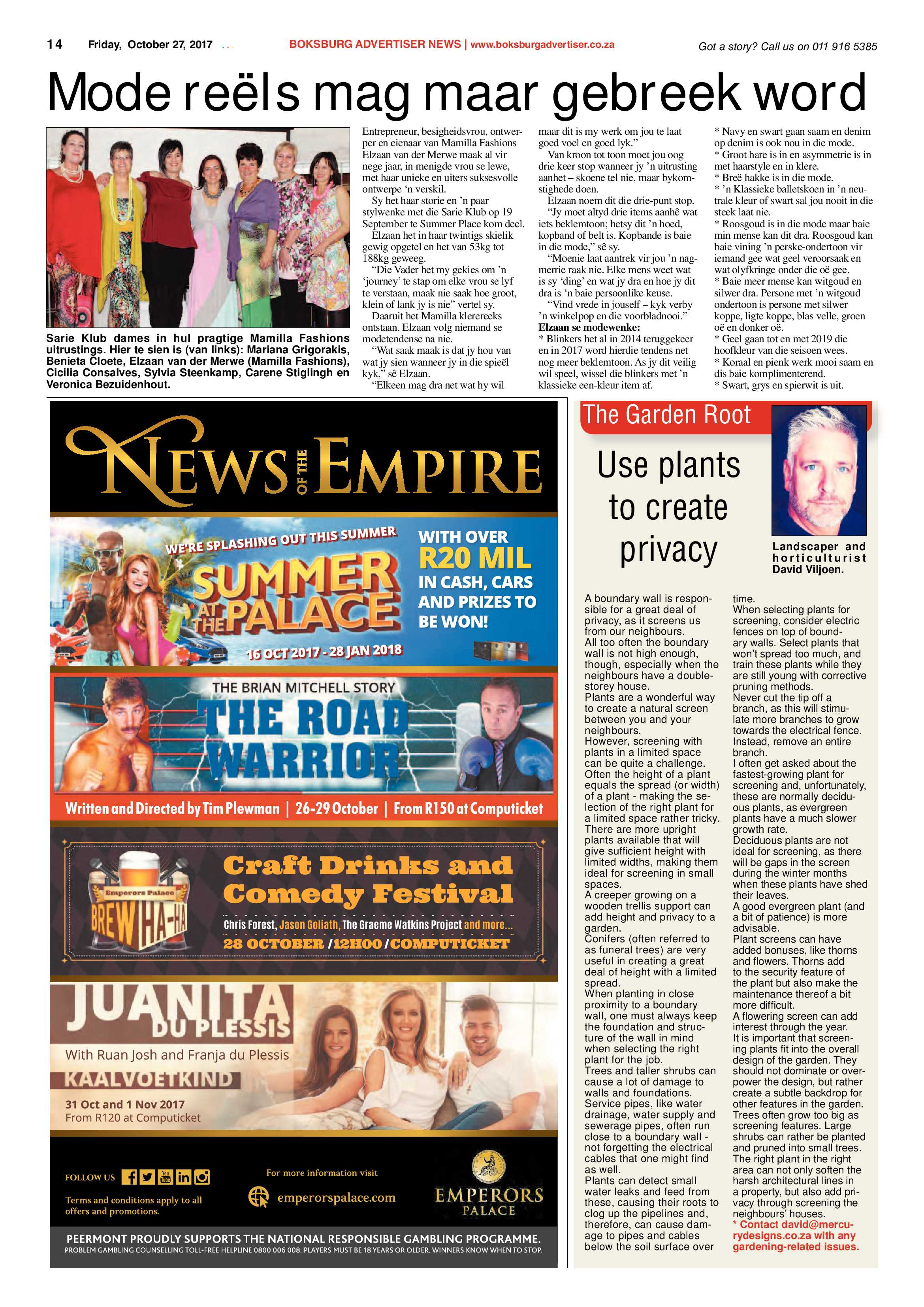 Boksburg Advertiser 24 October 2017 page 14