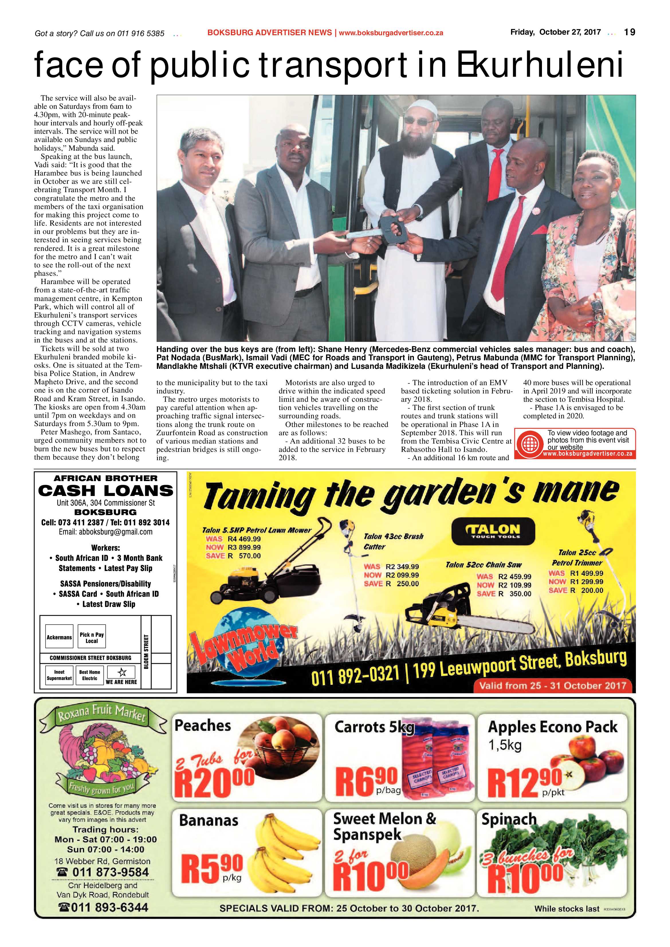 Boksburg Advertiser 24 October 2017 page 19