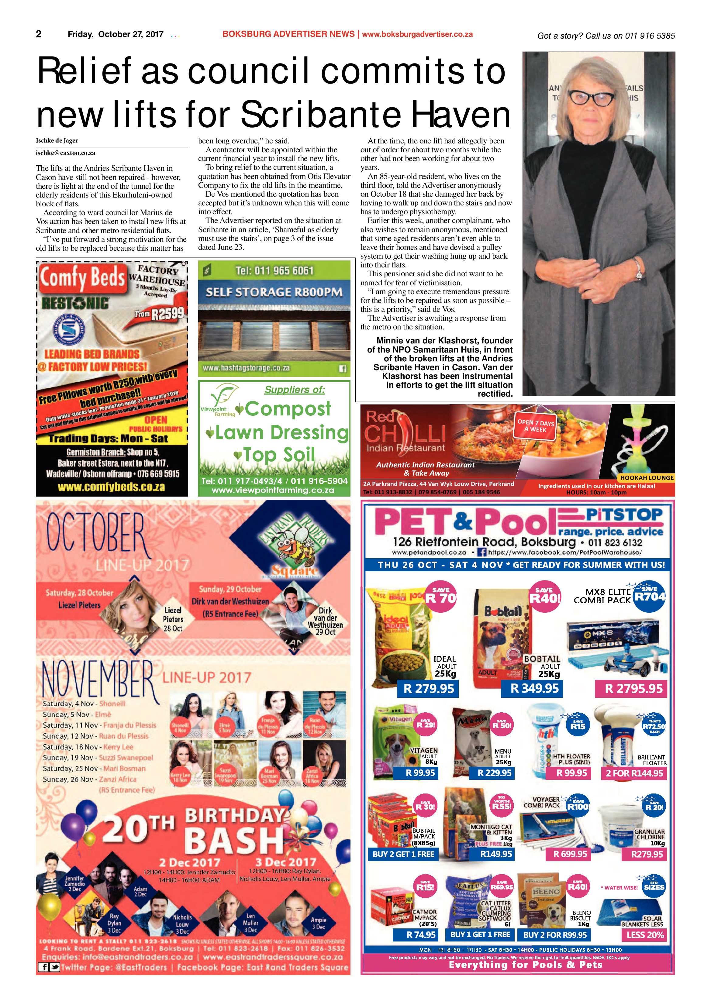 Boksburg Advertiser 24 October 2017 page 2