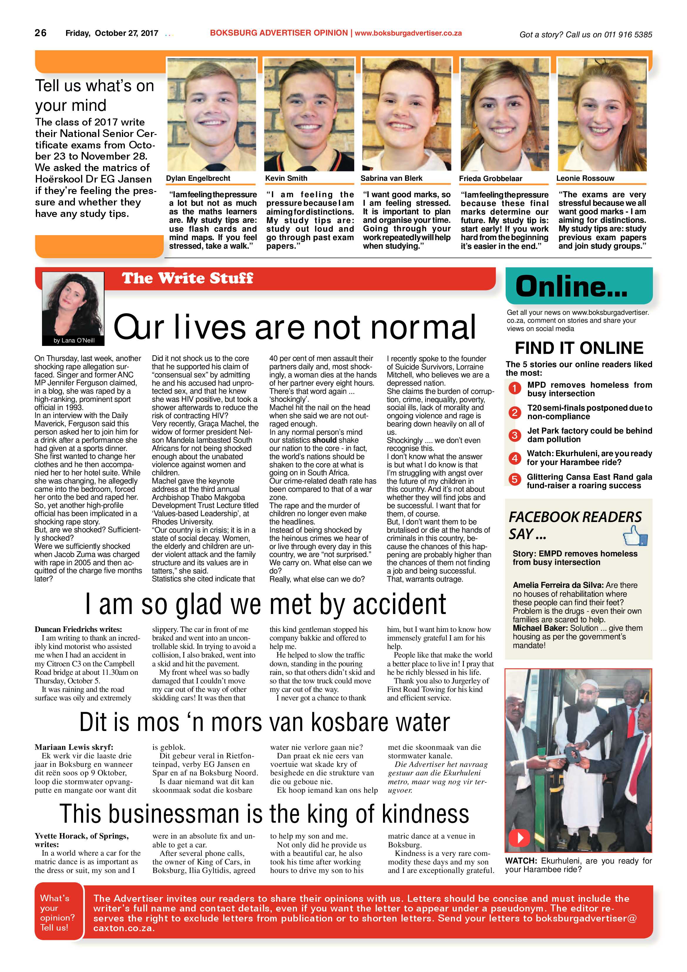 Boksburg Advertiser 24 October 2017 page 26