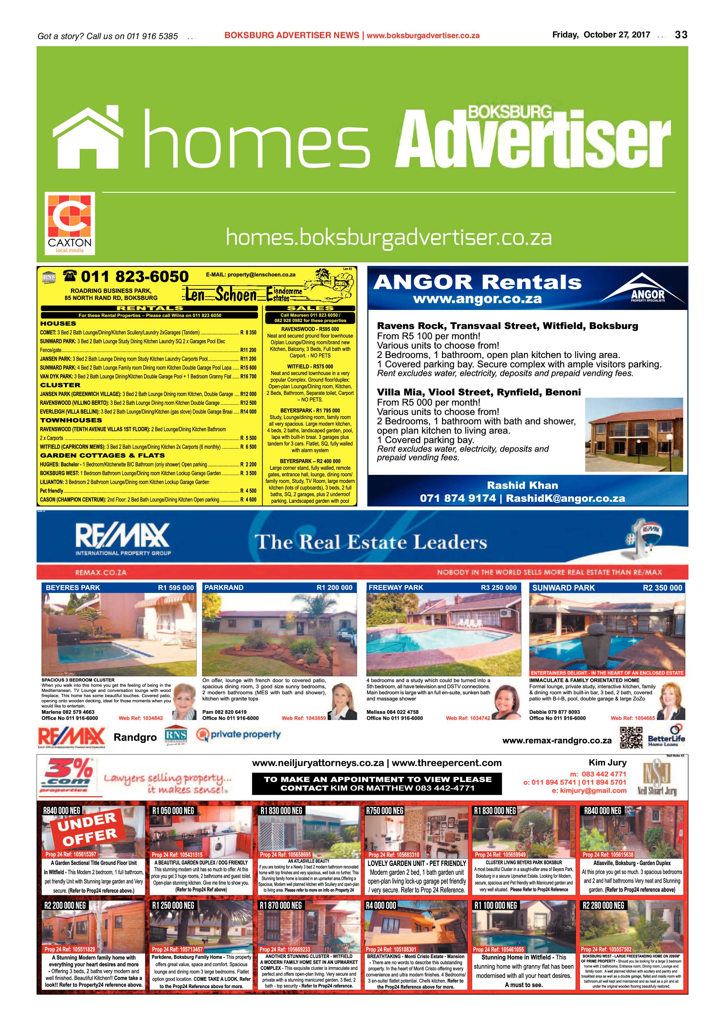 Boksburg Advertiser 24 October 2017 page 33