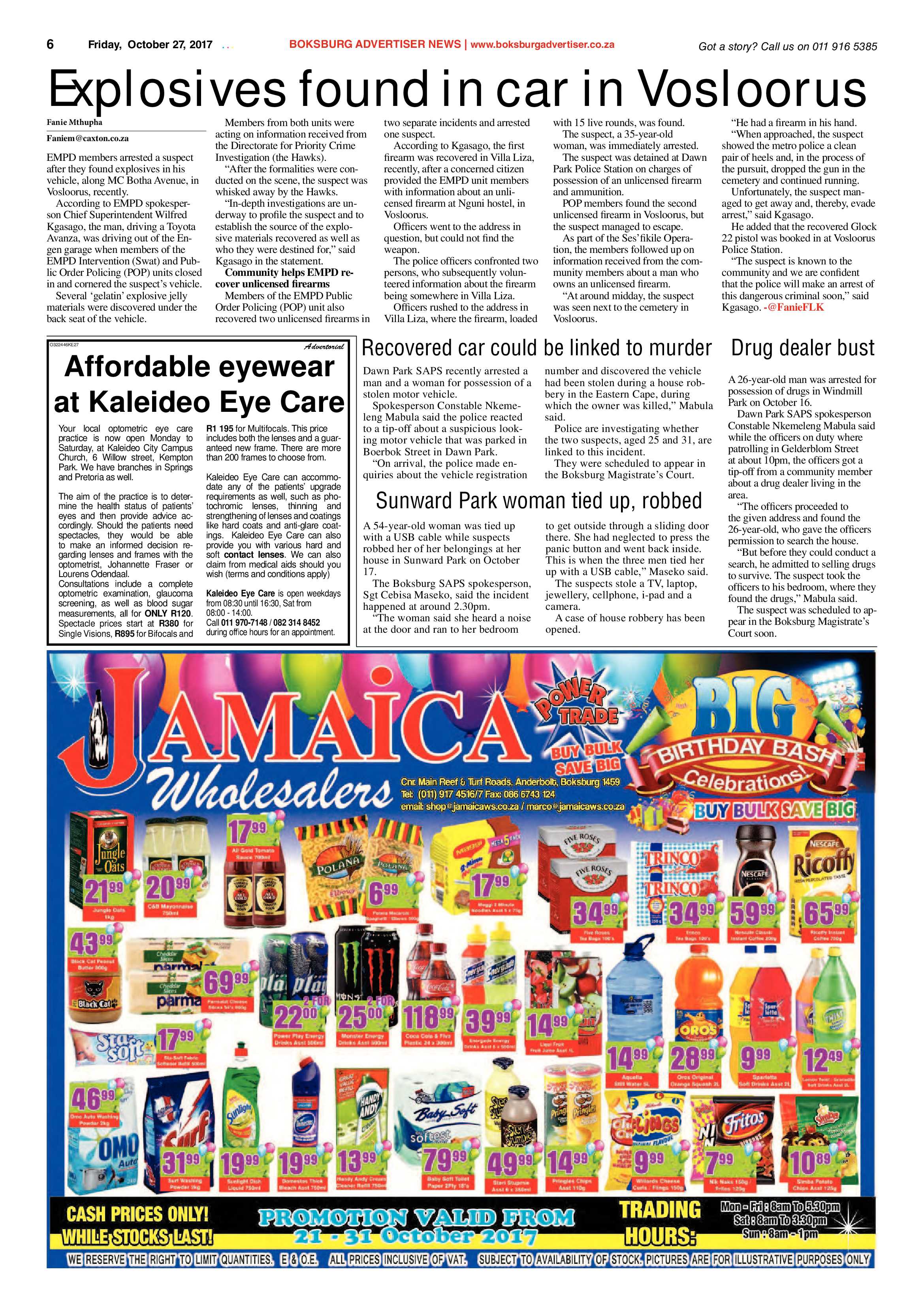 Boksburg Advertiser 24 October 2017 page 6
