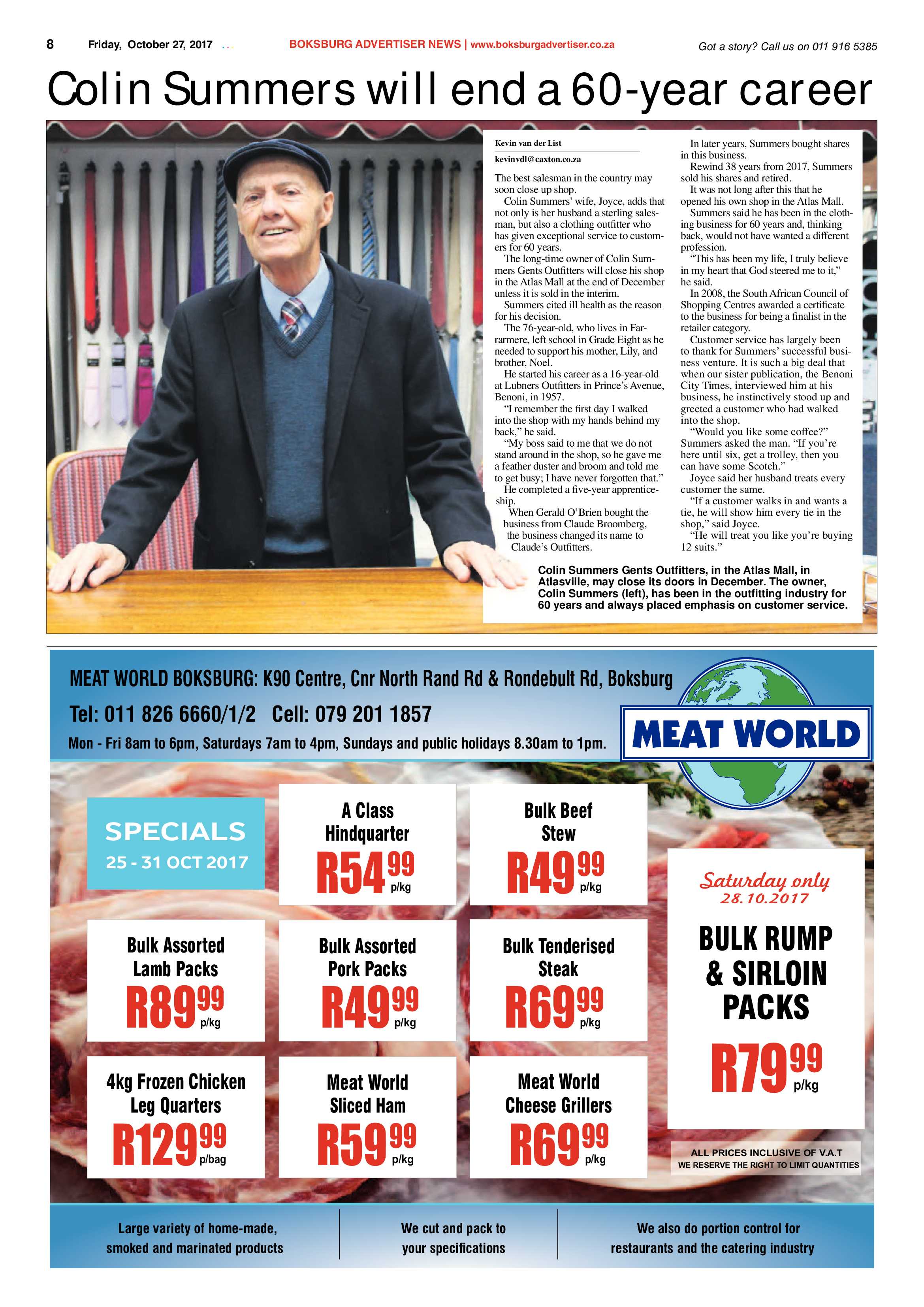 Boksburg Advertiser 24 October 2017 page 8