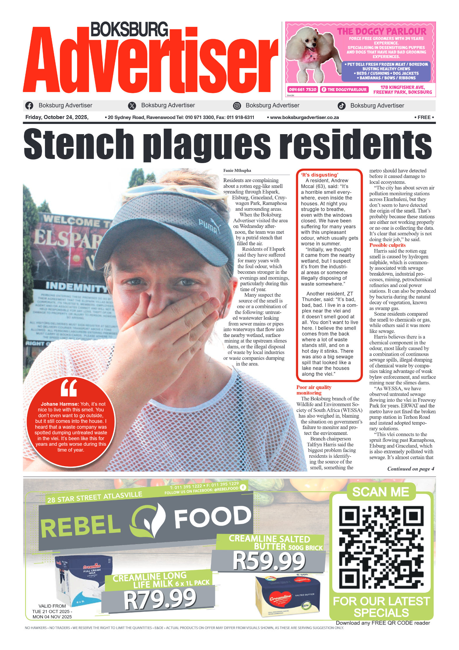 Boksburg Advertiser 24 October 2025 page 1