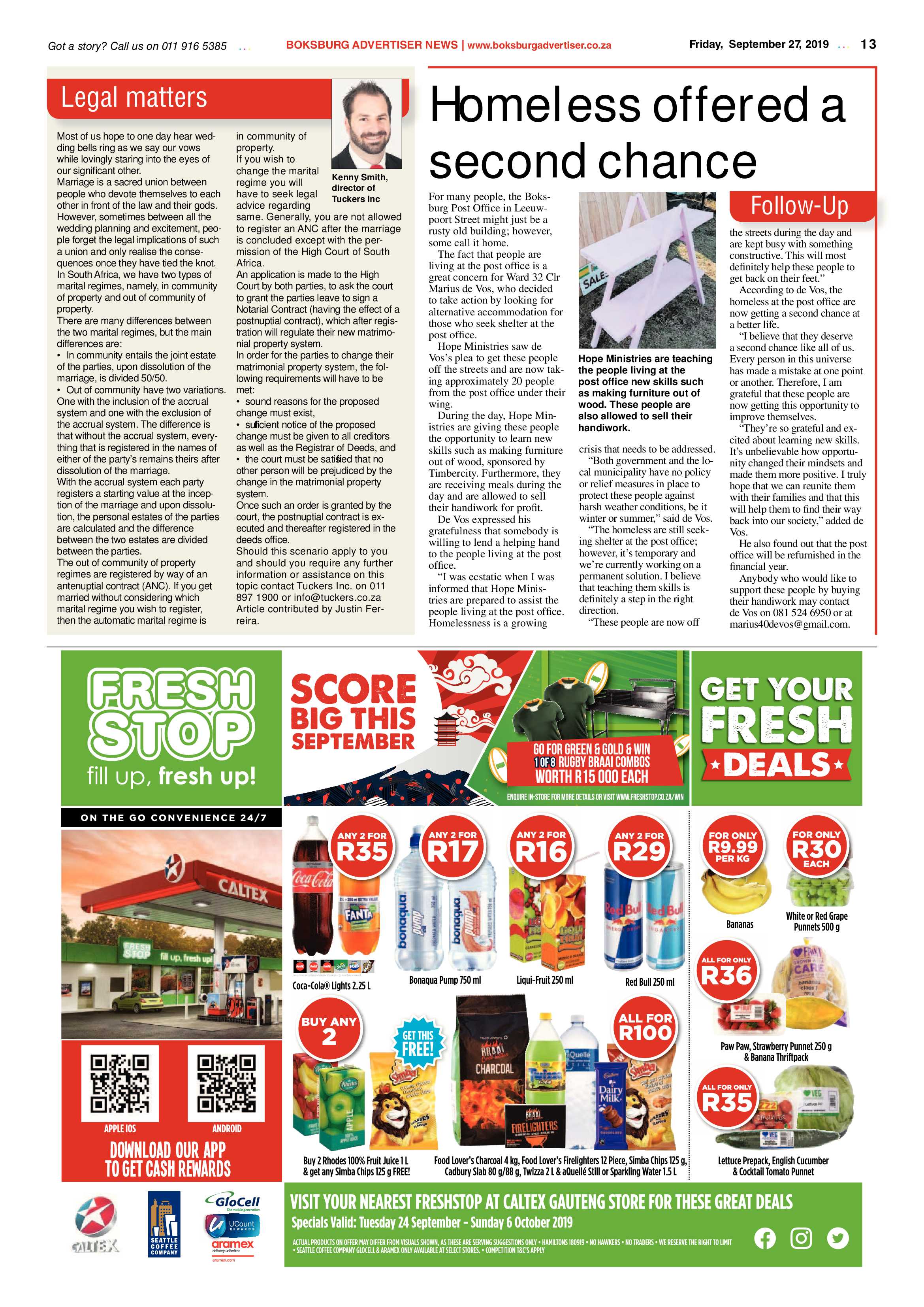 Boksburg Advertiser 24 September 2019 page 13